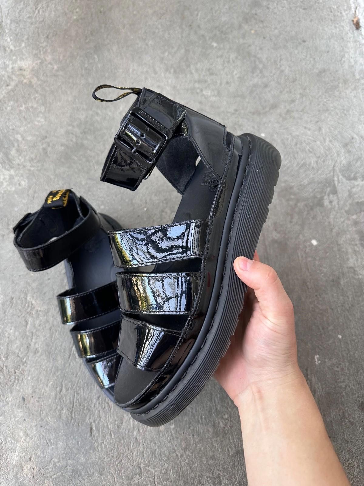 Dr. Martens Dr Martens Clarissa Black Patent Leather Sandals Uk 6 39 Size US 6 / IT 36 - 4 Thumbnail