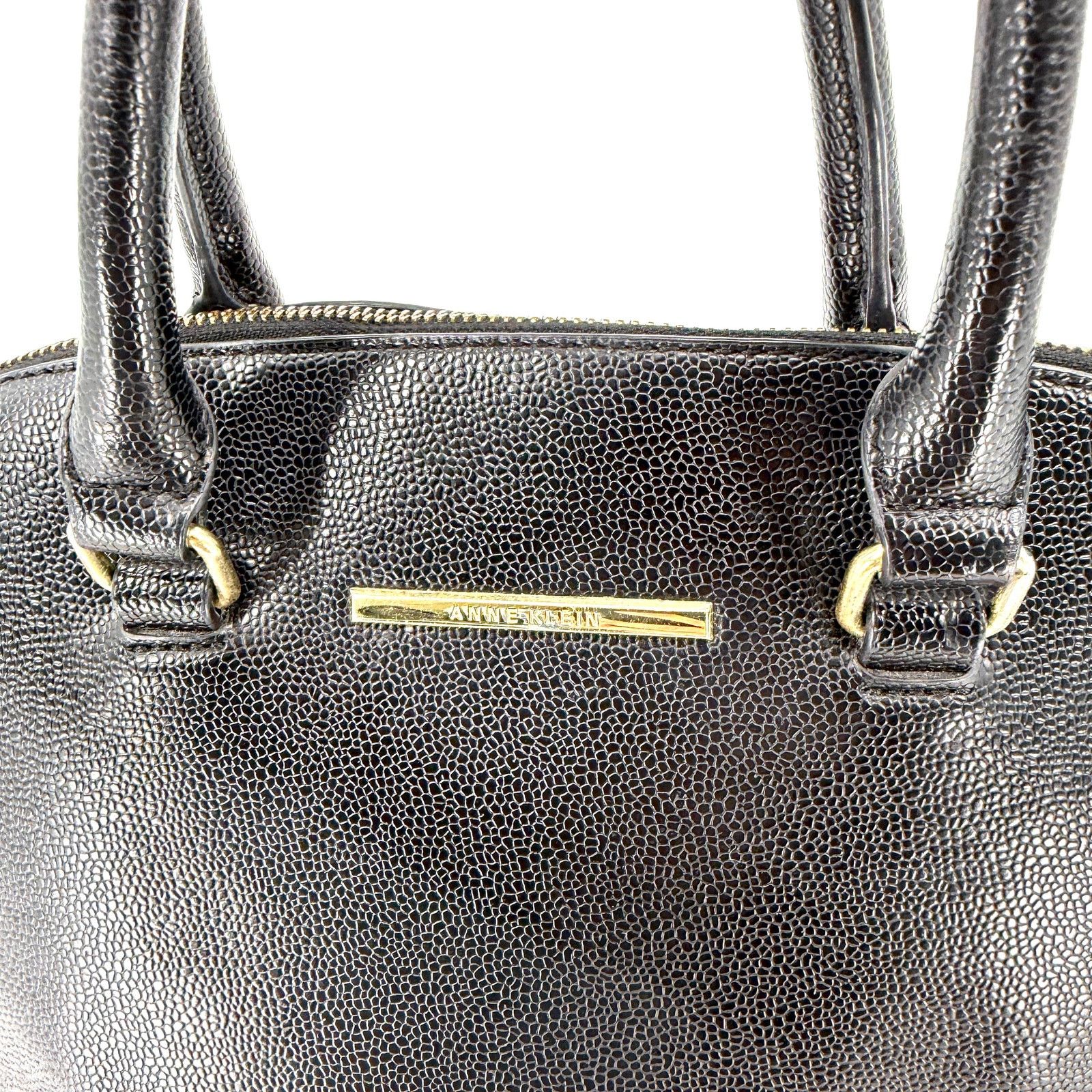 Anne Klein Vintage Y2K Black Structured Top Handle Doctor Bag Size ONE SIZE - 2 Thumbnail