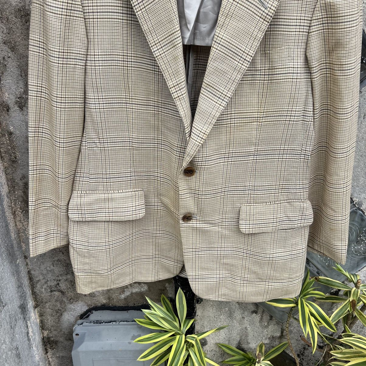 Burberry “BURBERRY” WOOL & SILK YELLOW BLAZER Size 42R - 4 Thumbnail