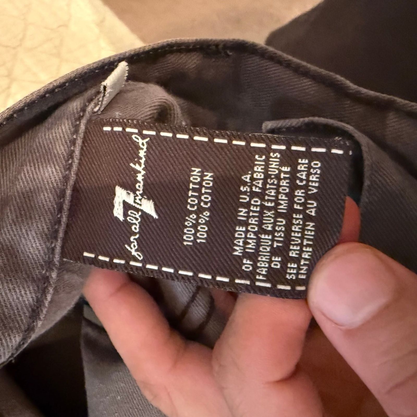 7 For All Mankind 7 For All Mankind Men's Slimmy Jeans Brown Slim Fit Size 34 Size US 34 / EU 50 - 8 Thumbnail