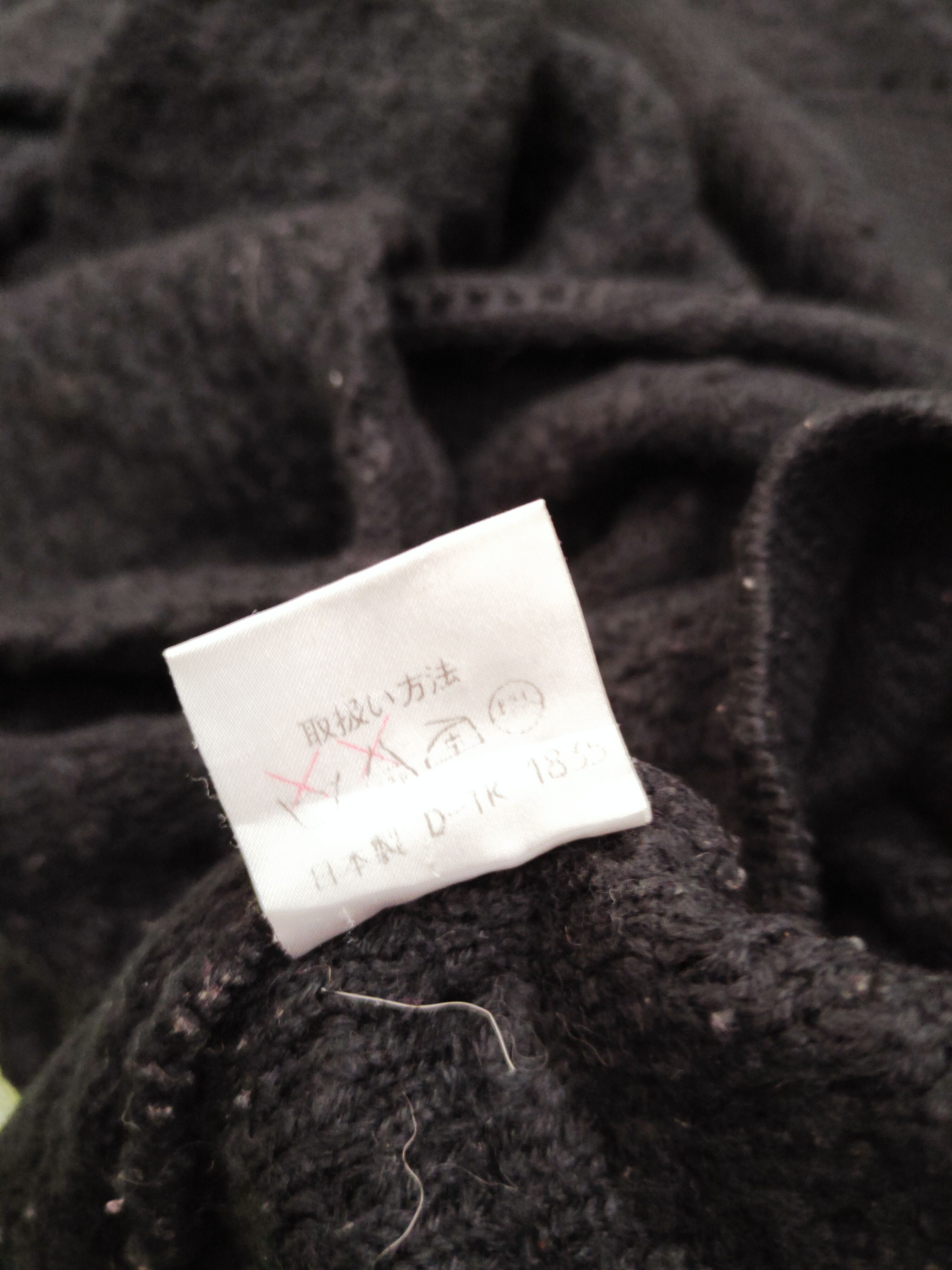 Homespun Knitwear × Japanese Brand × Vintage Chercheur Black Knitwear Sweatshirts #W867 Size M / US 6-8 / IT 42-44 - 10 Thumbnail