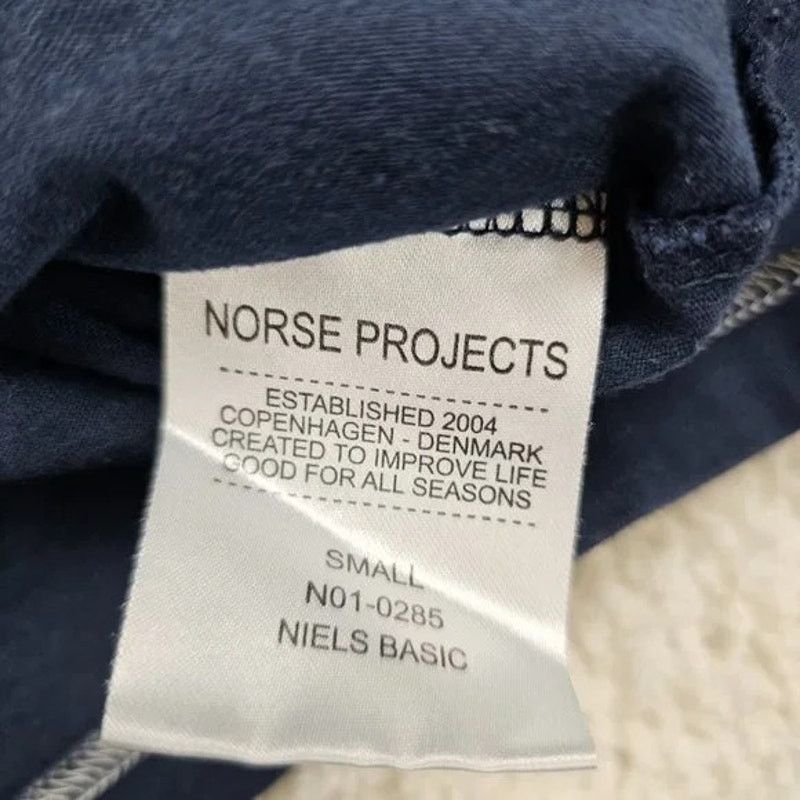 Norse Projects Norse Projects Mens Slim T Shirt Navy Blue huckberry REI S Size US S / EU 44-46 / 1 - 3 Thumbnail