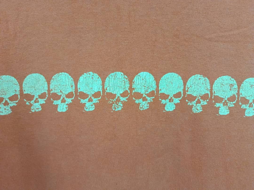 Designer × Vintage Vintage 90's Skulls Prints Front & Back Tee Size US M / EU 48-50 / 2 - 4 Thumbnail