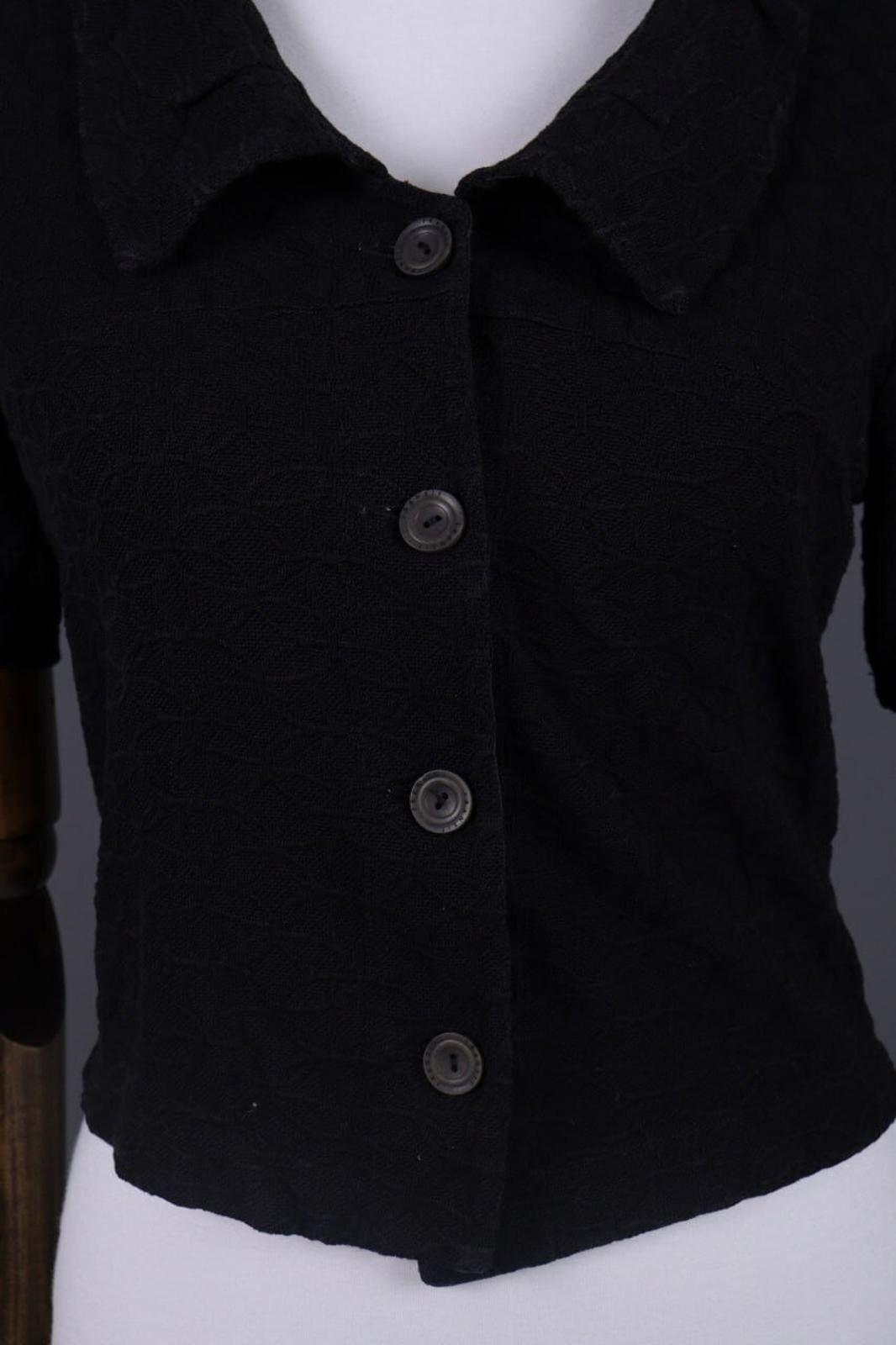 Transit Transit Par Such 392 Black Floral Blouse Shirt Sz 3 / L Size L / US 10 / IT 46 - 5 Thumbnail
