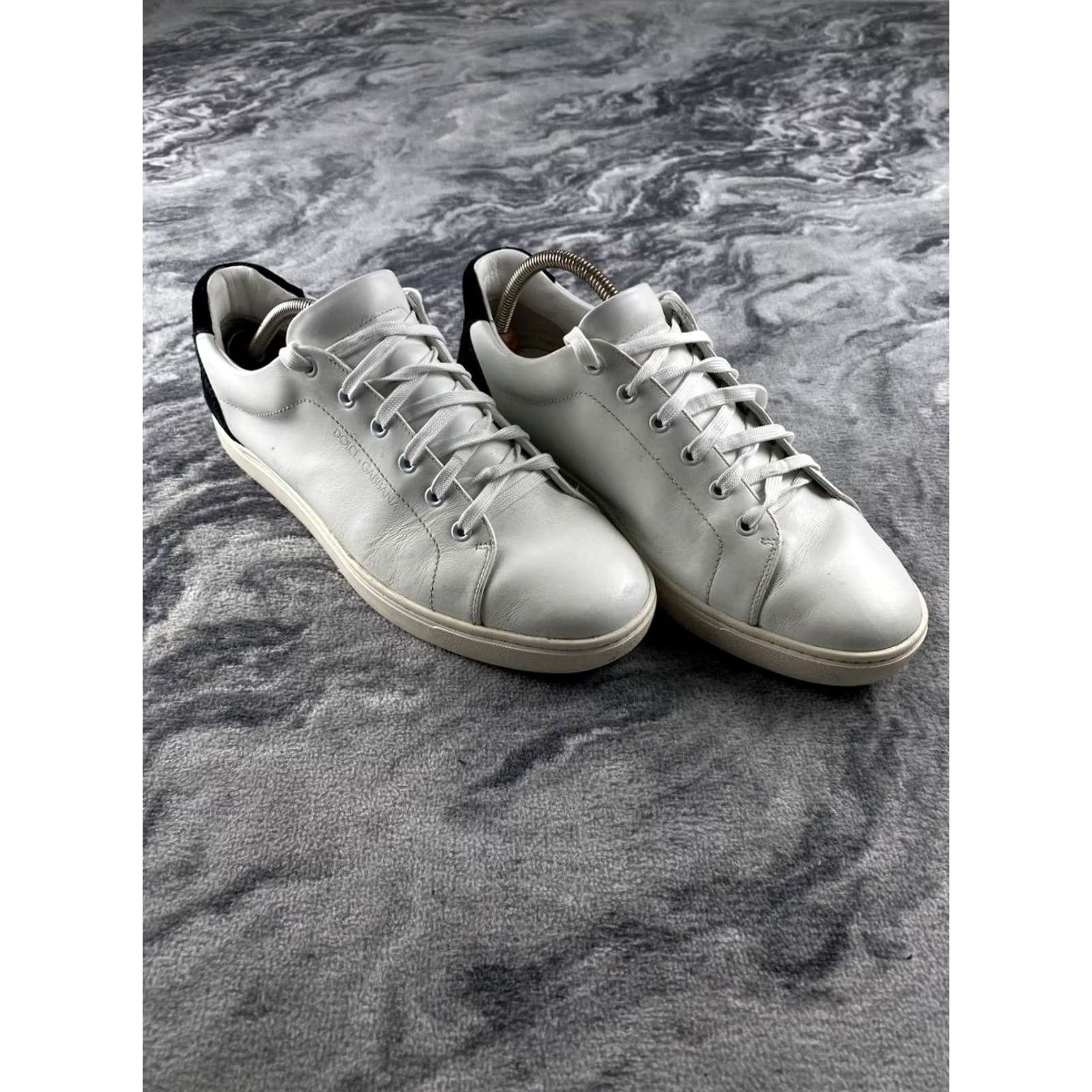 Dolce & Gabbana Dolce&Gabbana Leather Sneakers Men Size 9 White Casual Sneaker Leather Upper Insole Outsole Comfort Size US 9 / EU 42 - 4 Thumbnail