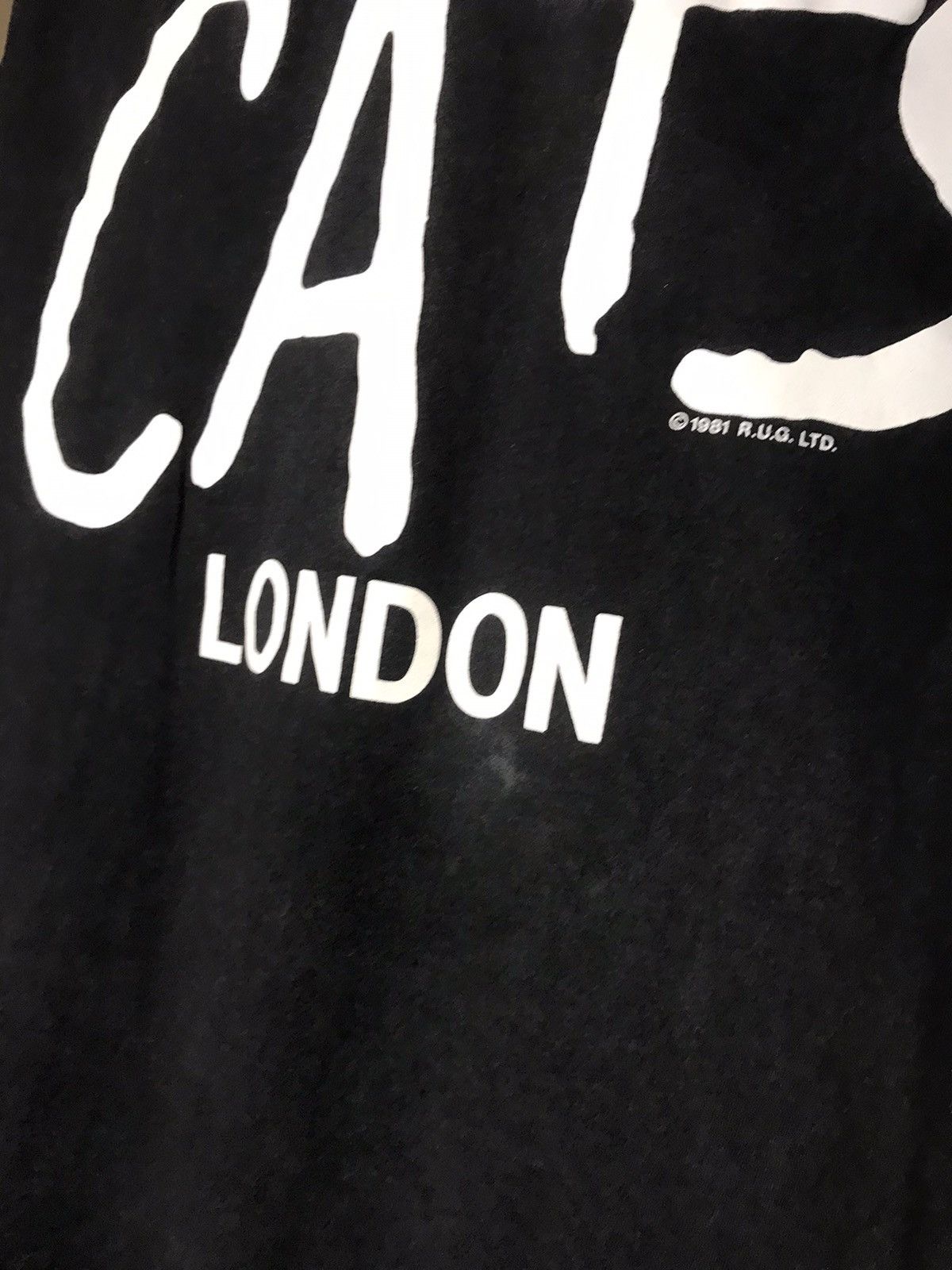 Band Tees × Vintage 🔥 Vintage CATS London 1981 T Shirt Rap Music Y2K Size US XL / EU 56 / 4 - 9 Thumbnail