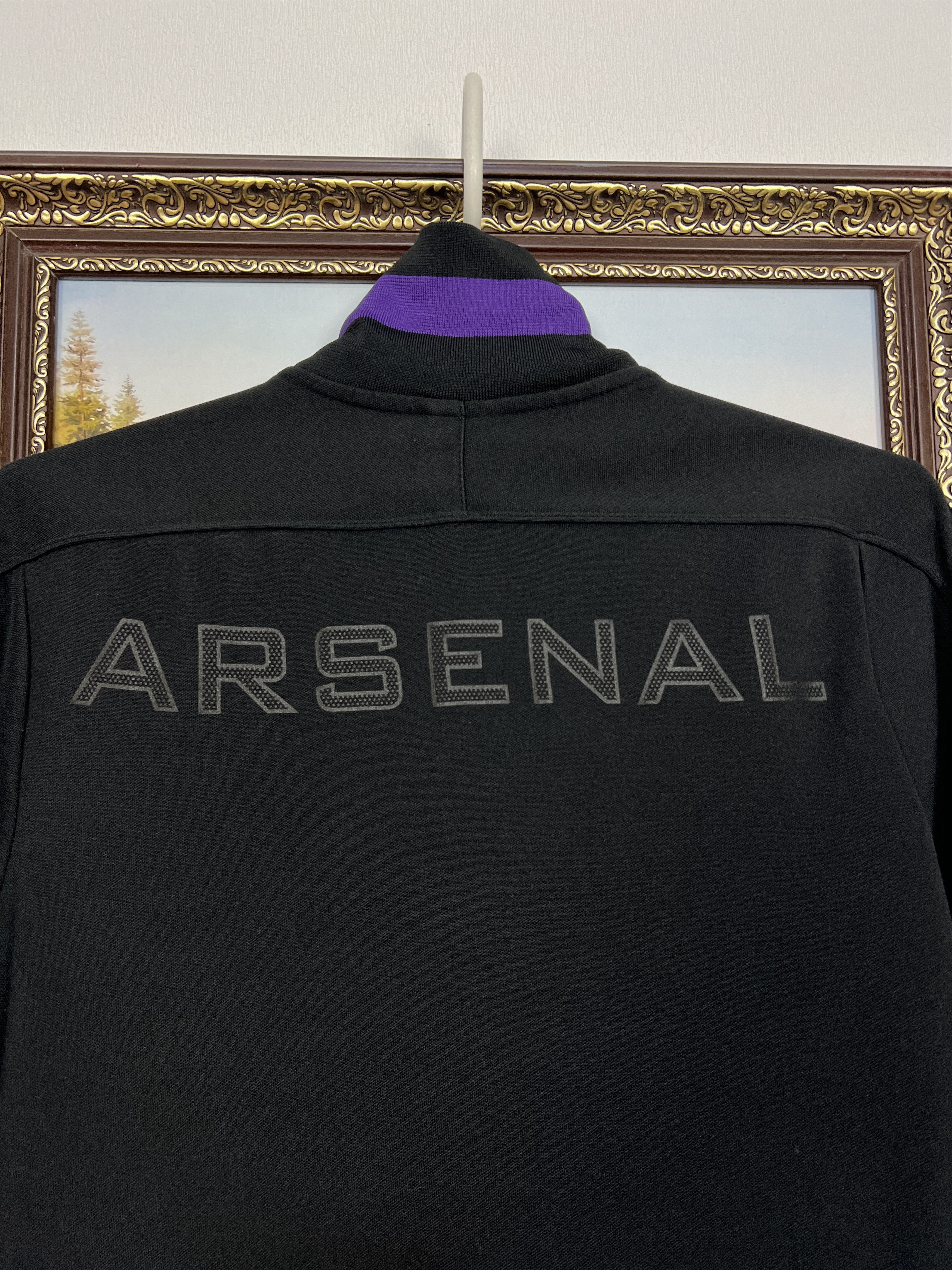 Nike Nike Arsenal Football Black Jacket Soccer Track Top Gunners Size US S / EU 44-46 / 1 - 13 Thumbnail