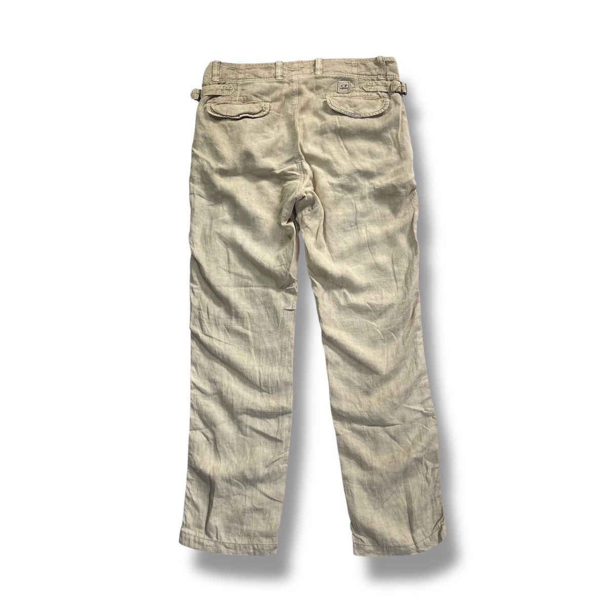 C.P. Company C.P Company Linen With Buckle Waist Military Style Pant Size US 33 - 3 Thumbnail