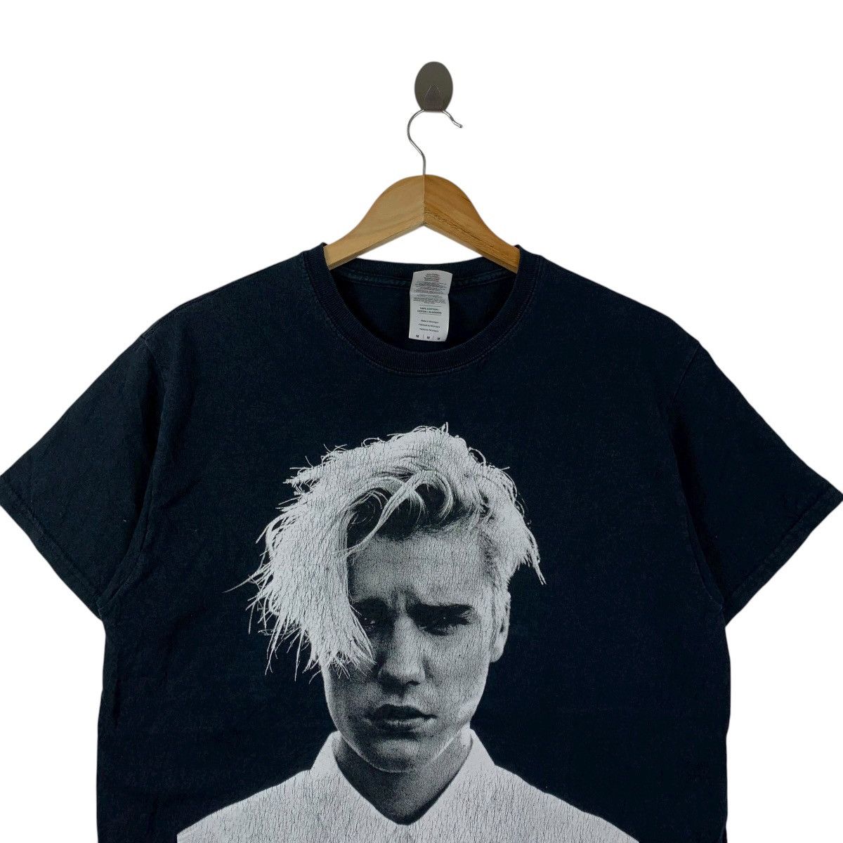 Vintage Justin Bieber Purpose Tour 2016-17 Black Graphic Tee Shirt Size US M / EU 48-50 / 2 - 2 Thumbnail