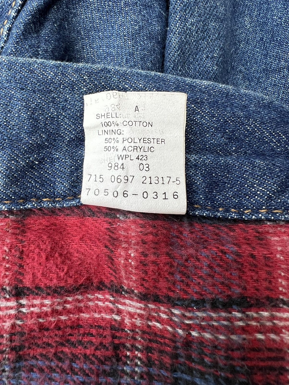 Levi's Vintage 90s Levi’s 70506 Blanket Denim Trucker Jacket Size US M / EU 48-50 / 2 - 23 Thumbnail