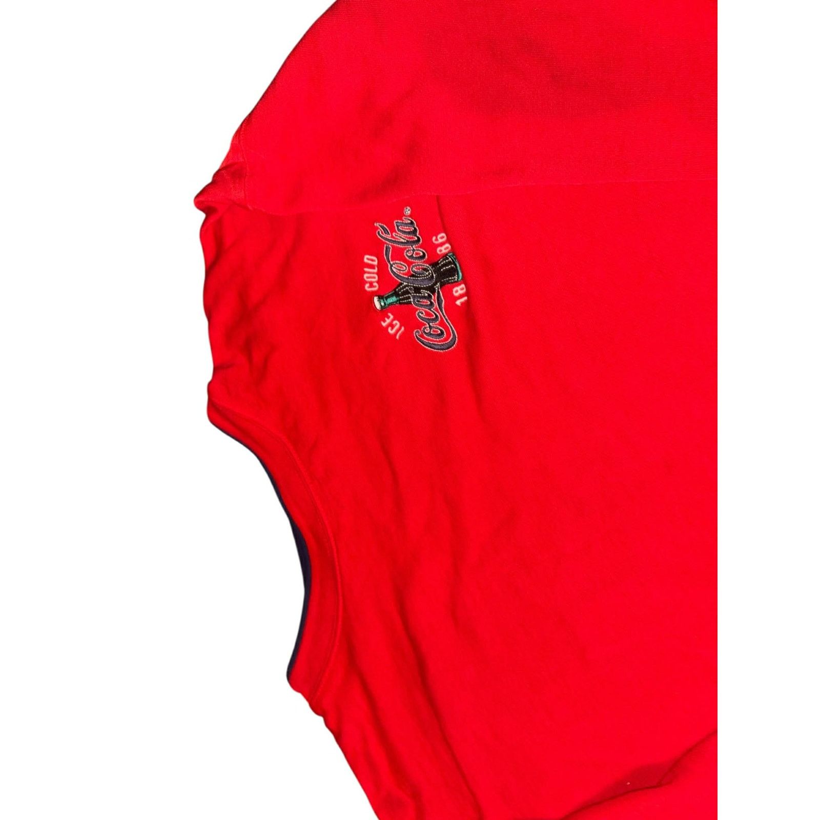 Coca Cola 2pc VTG Coca Cola Crewneck Sweatshirt Red Single Stitch XL Size US XL / EU 56 / 4 - 4 Thumbnail