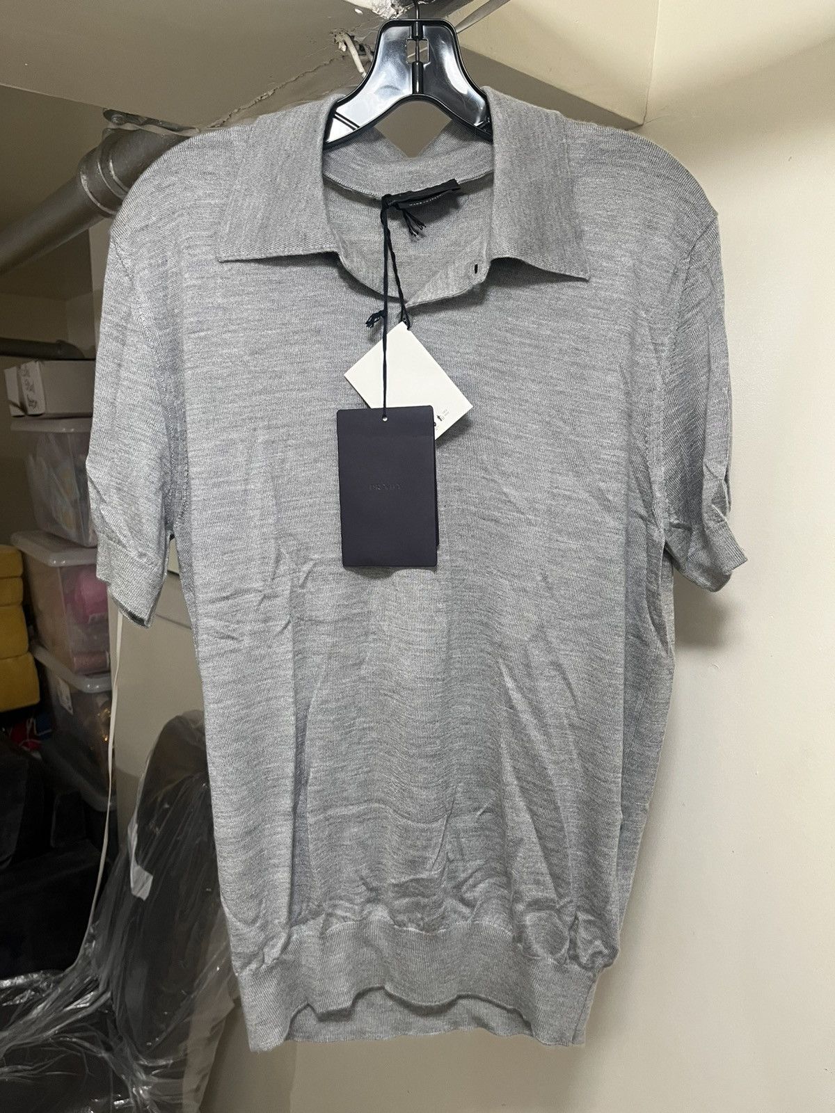 Prada Prada Cashmere Silk Polo Shirt Sz 50 Size US M / EU 48-50 / 2 - 7 Thumbnail