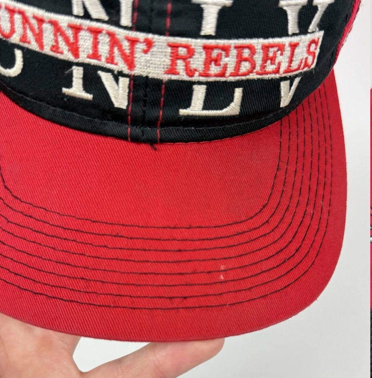 Vintage UNLV Runnin Rebels University of Nevada Las Vegas Cap Hat Size ONE SIZE - 6 Thumbnail