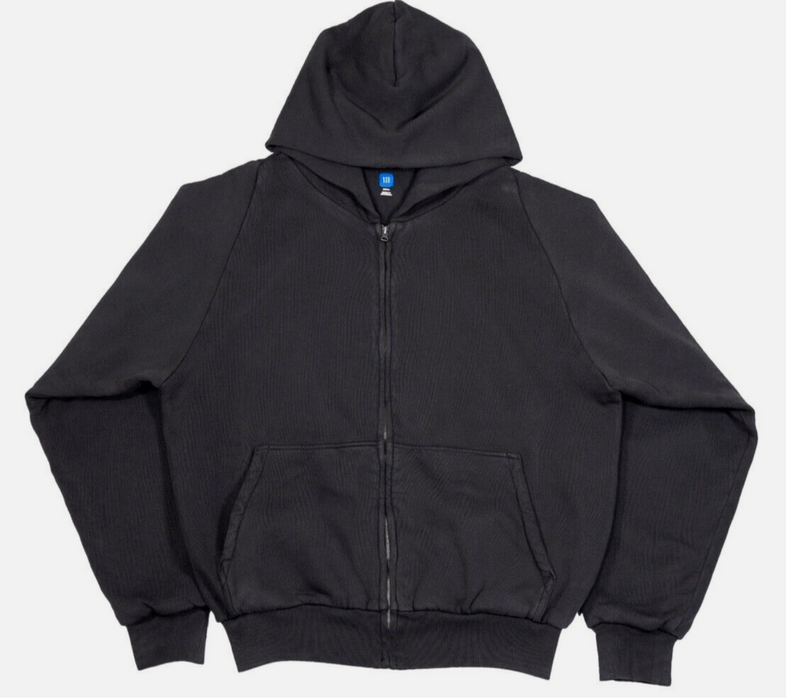 Gap Yeezy Gap Zip Sweatshirt Black Medium Unreleased | Grailed