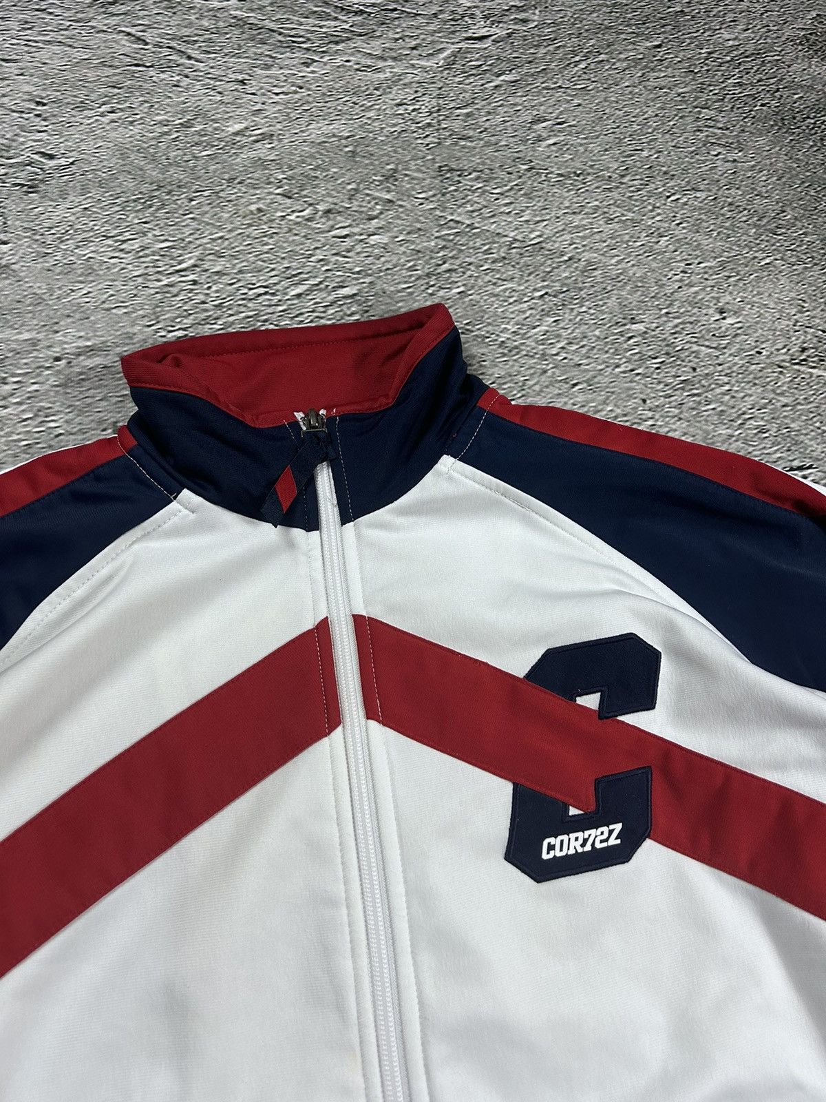 Nike × Vintage Nike Cortez track jacket zip sweatshirt vintage 2000s white Size US L / EU 52-54 / 3 - 2 Thumbnail