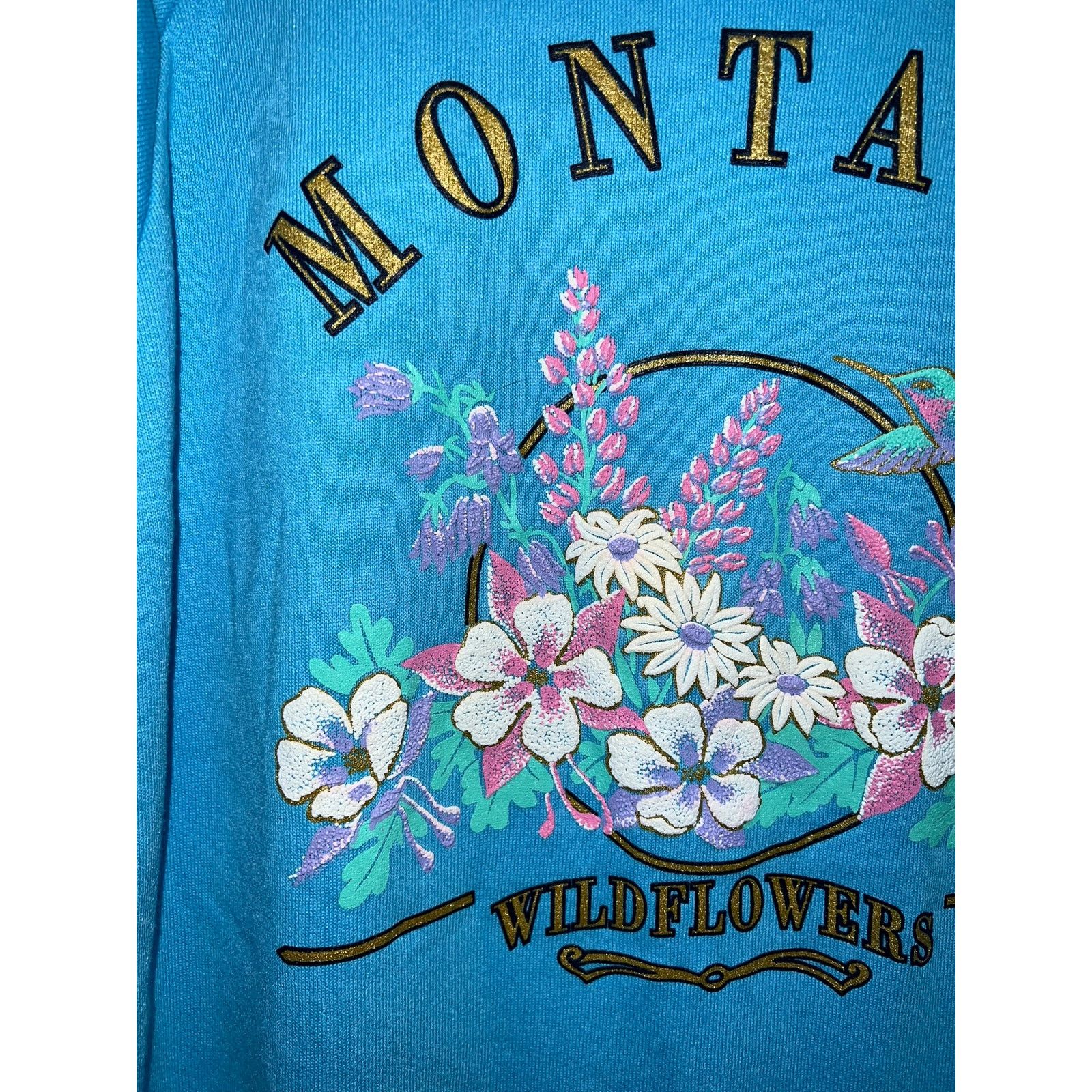 Vintage Vintage Montana Sweatshirt Crewneck NWT Stained 90s Large Size US L / EU 52-54 / 3 - 3 Thumbnail