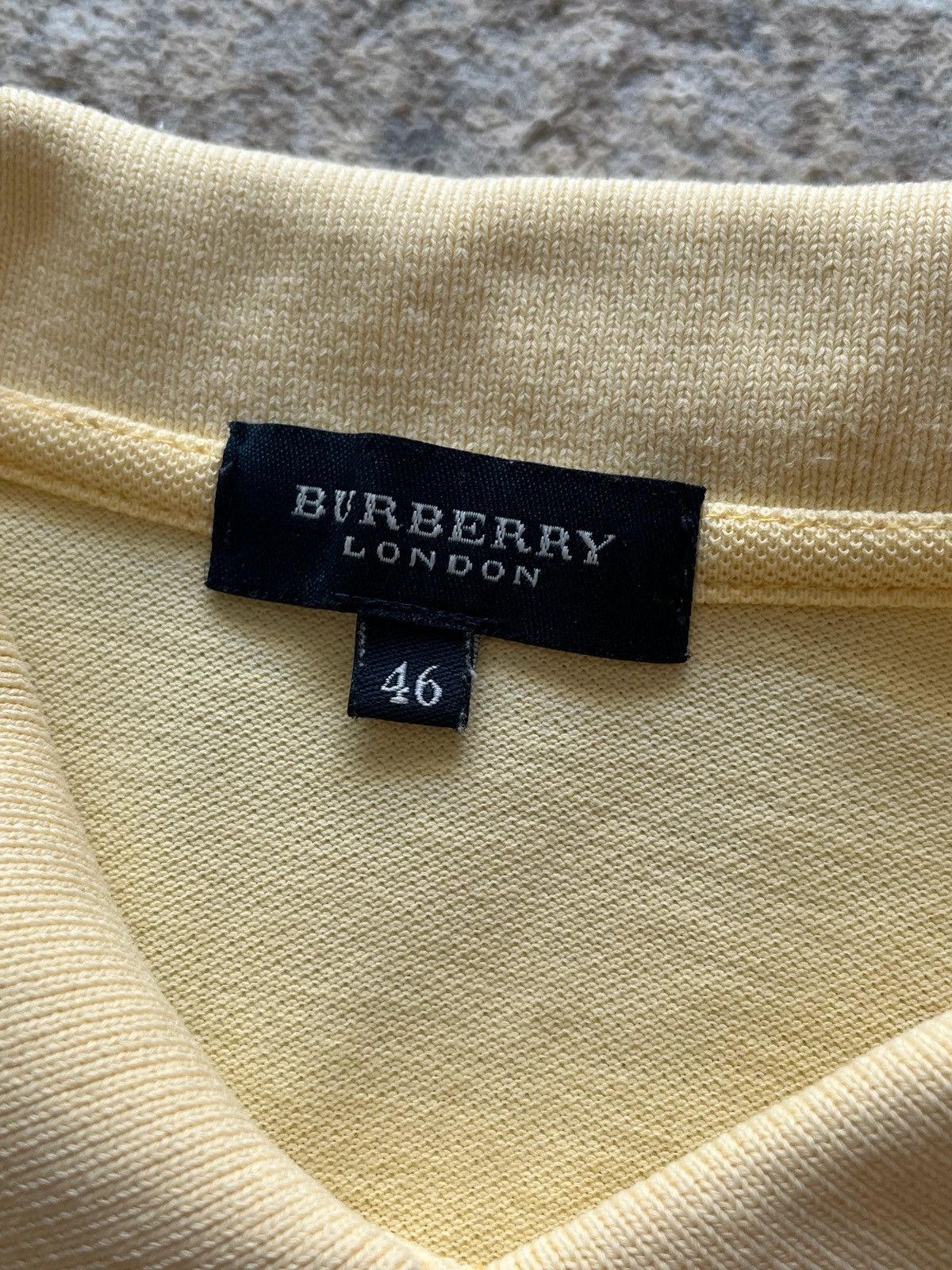 Burberry Burberry’s Polo Shirt Sz 46 / XS Yellow Embroidered Logo Size XS / US 0-2 / IT 36-38 - 9 Thumbnail