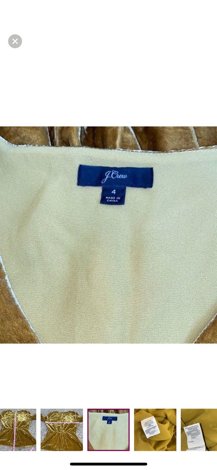 J.Crew J. Crew faux wrap top in drapey velvet size 4 Size S / US 4 / IT 40 - 6 Thumbnail