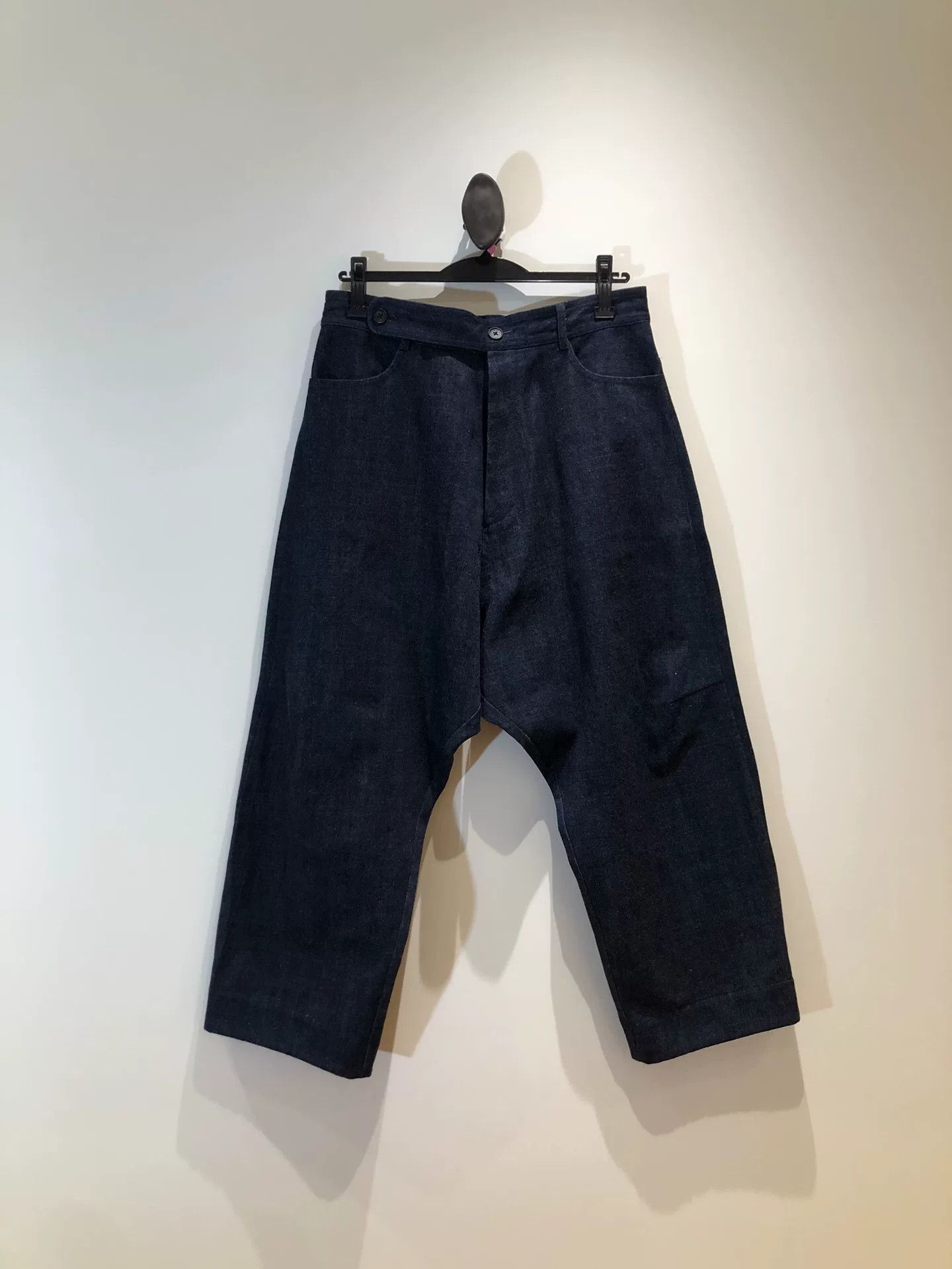 Jan Jan Van Essche O PROJECT Wide Leg Raw Denim Size US 34 / EU 50 - 1 Thumbnail