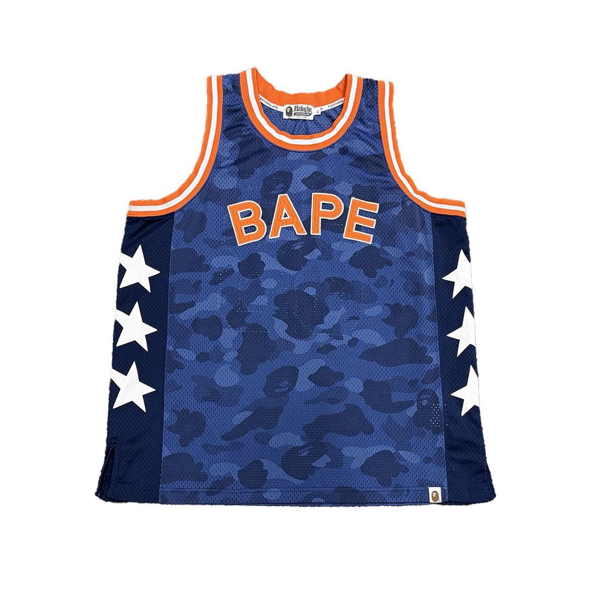Bape BAPE basketball jersey blue camo Size US XL / EU 56 / 4 - 1 Thumbnail