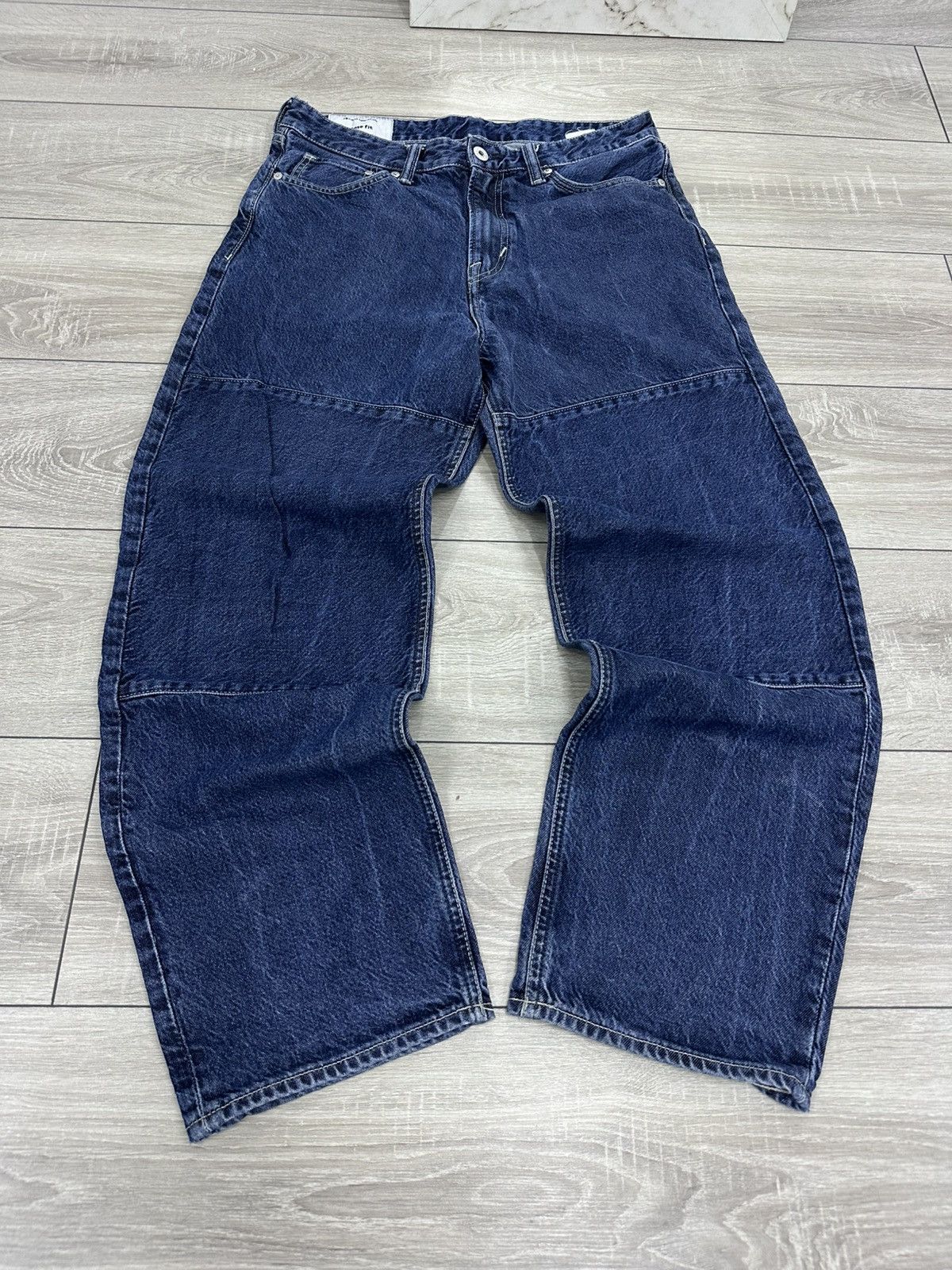Vintage Baggy Faded Carpenter Y2K Jeans Wide Leg Size US 32 / EU 48 - 2 Thumbnail