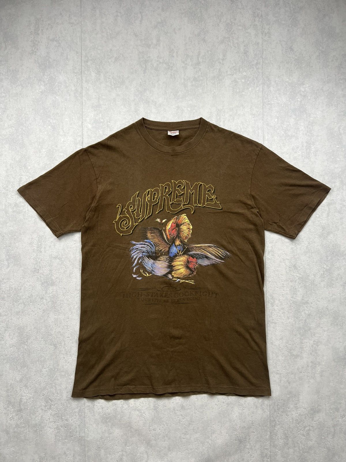 Supreme SUPREME COCK FIGHT BIG LOGO RARE TEE Size US L / EU 52-54 / 3 - 1 Thumbnail