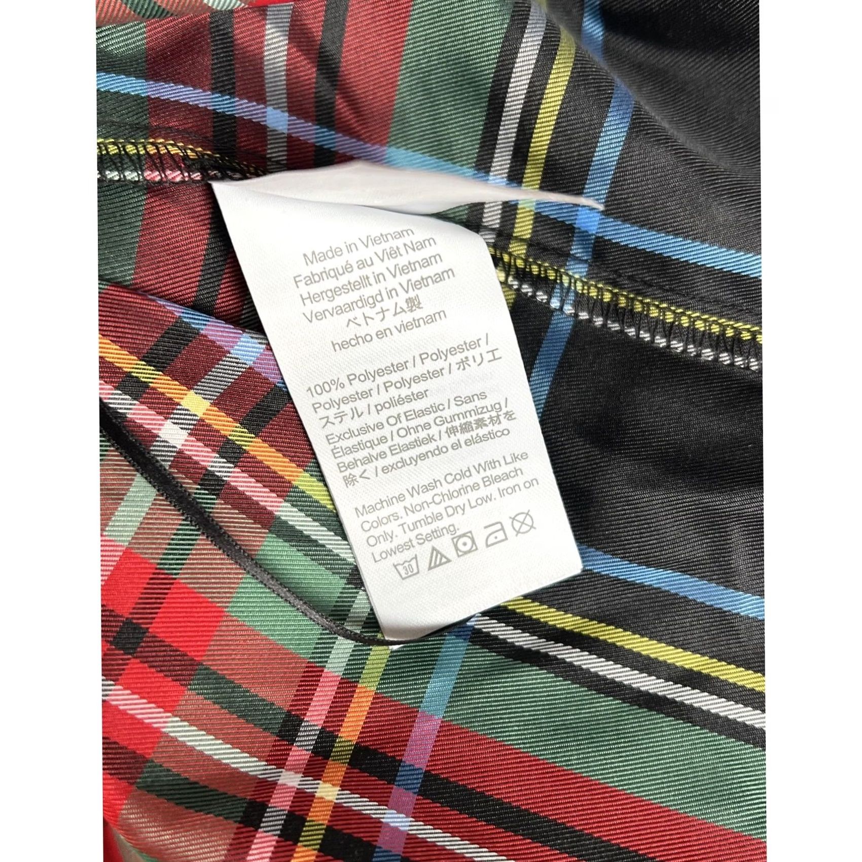 J.Crew J.CREW Blouse Womens M Multicolor Cropped Off the Shoulder Balloon Sleeve Plaid Size M / US 6-8 / IT 42-44 - 5 Thumbnail