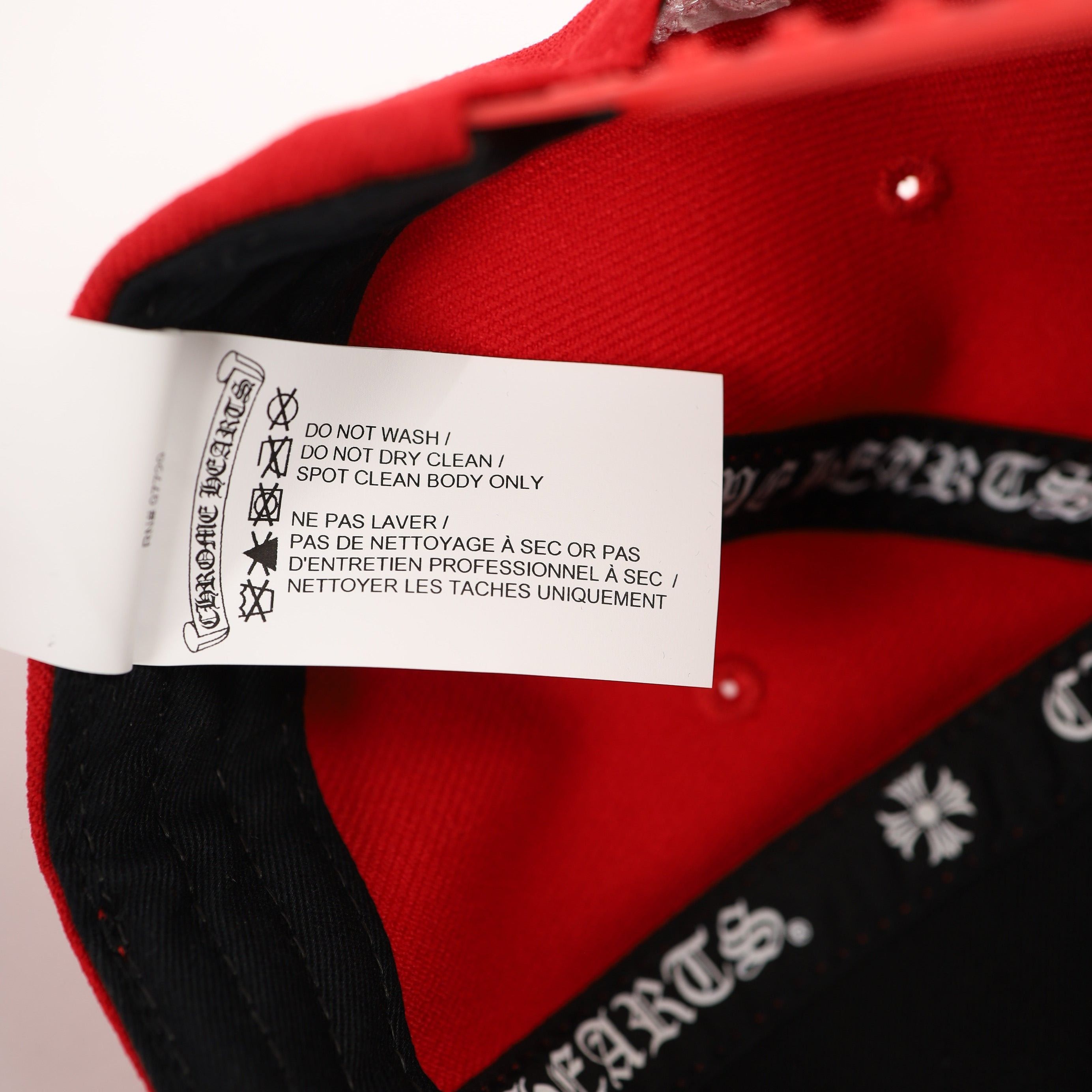 Chrome Hearts CH RED 6 PANEL HAT Size ONE SIZE - 6 Thumbnail