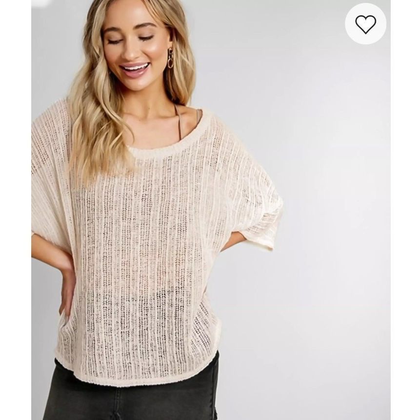 Other NWT Cherish Open Weave Top Off Off White M Size M / US 6-8 / IT 42-44 - 1 Thumbnail