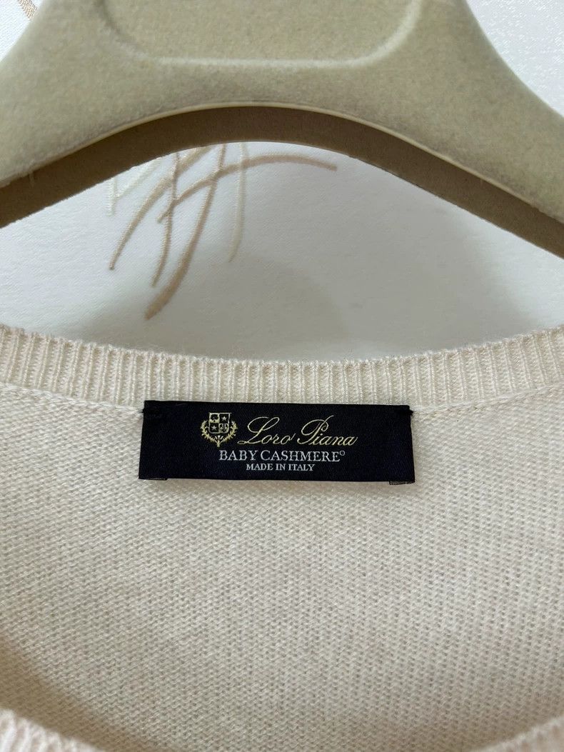 Loro Piana LORO PIANA Patchwork baby cashmere knitted sweater Size M / US 6-8 / IT 42-44 - 3 Thumbnail