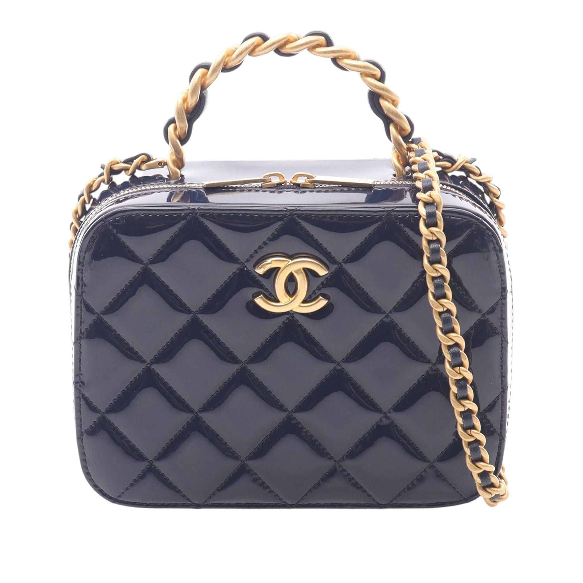 Chanel CC Quilted Patent Vanity Case Size ONE SIZE - 1 Thumbnail