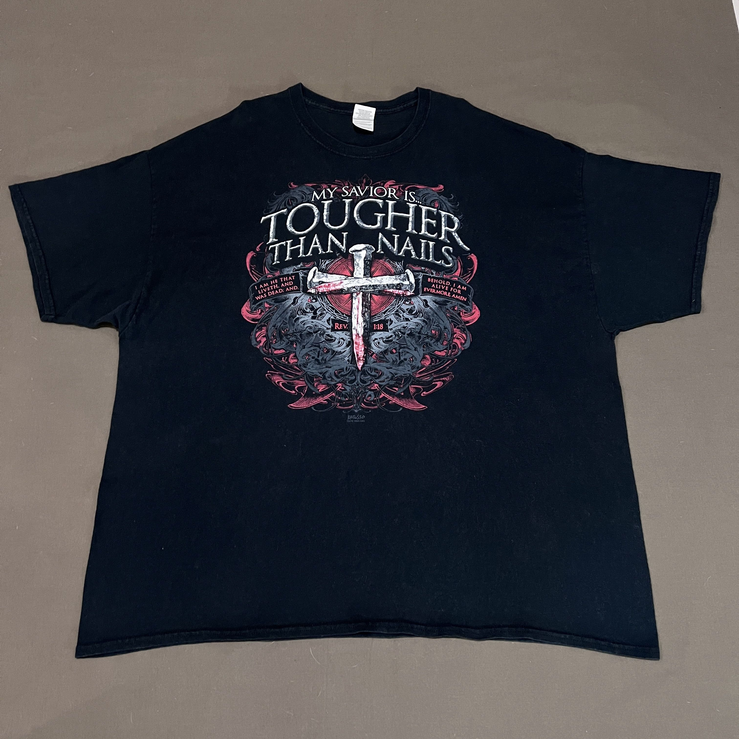 Vintage Vintage Y2K Jesus God Lord Bible Holy Tee 3XL Oversized Size US XXL / EU 58 / 5 - 2 Thumbnail