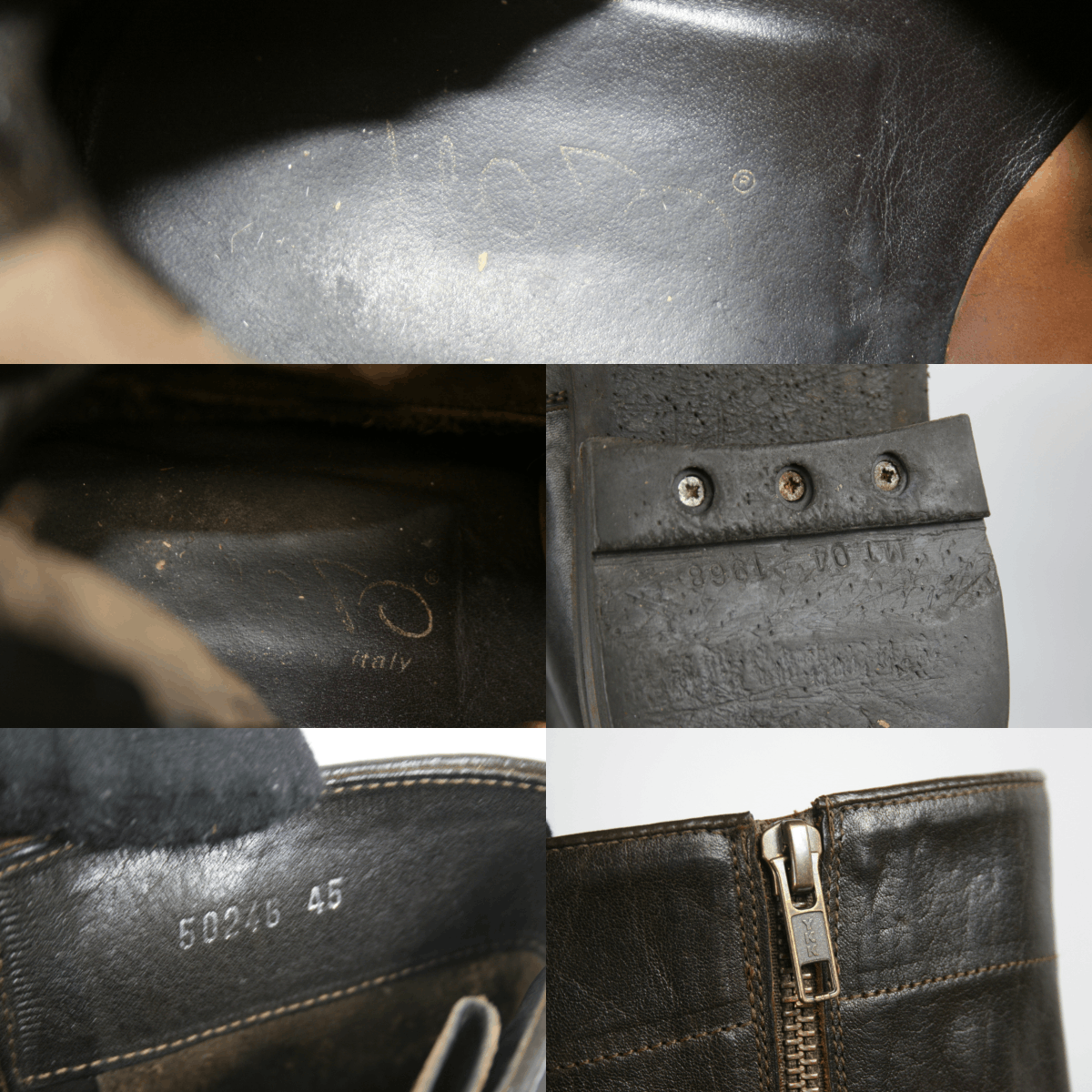 Shoto Avant Garde Engineered Biker Leather Mid Boots Size US 12 / EU 45 - 14 Thumbnail
