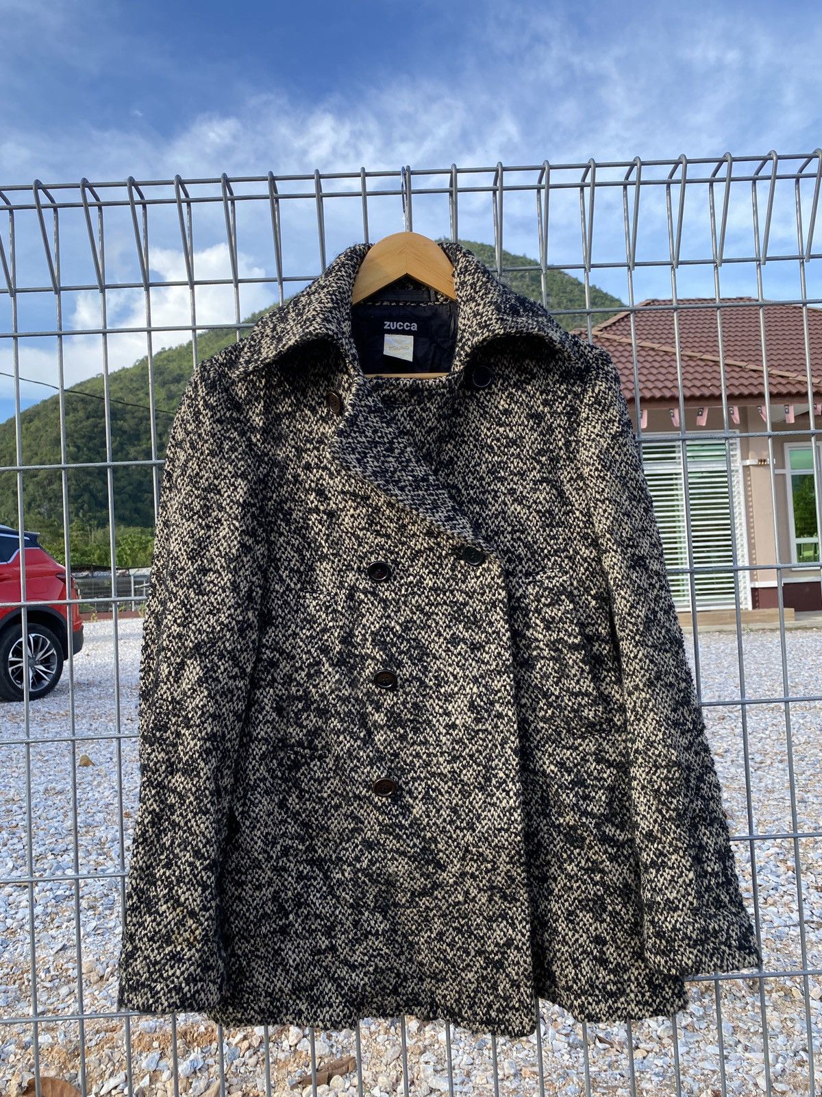 CABANE de ZUCCa × Issey Miyake × Zucca ♨️ Rare♨️ Zucca Wool Jacket Size US L / EU 52-54 / 3 - 4 Thumbnail