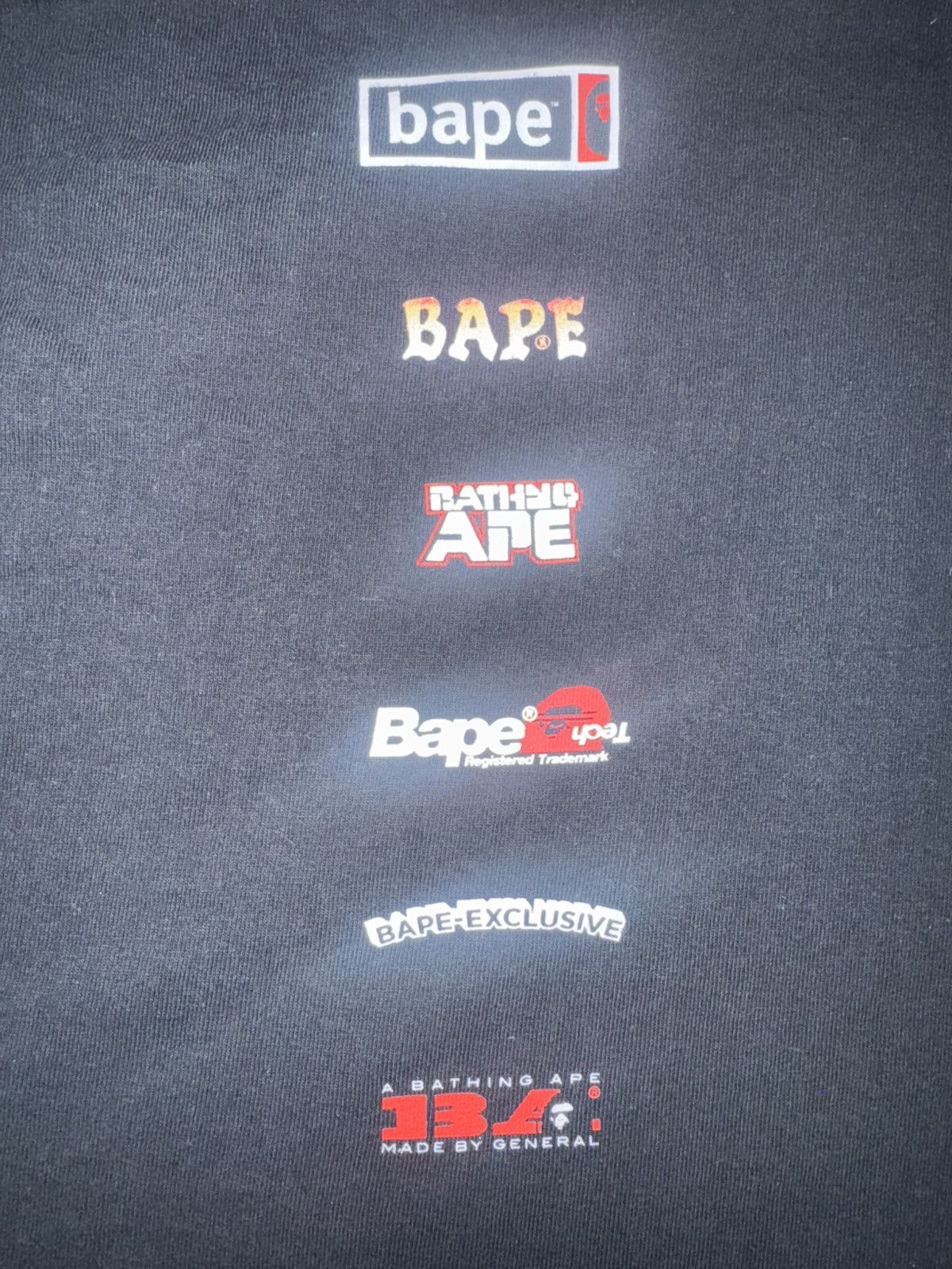 Bape A Bathing Ape BAPE Ape Head T-Shirt Black & Purple Size L Size US L / EU 52-54 / 3 - 8 Thumbnail