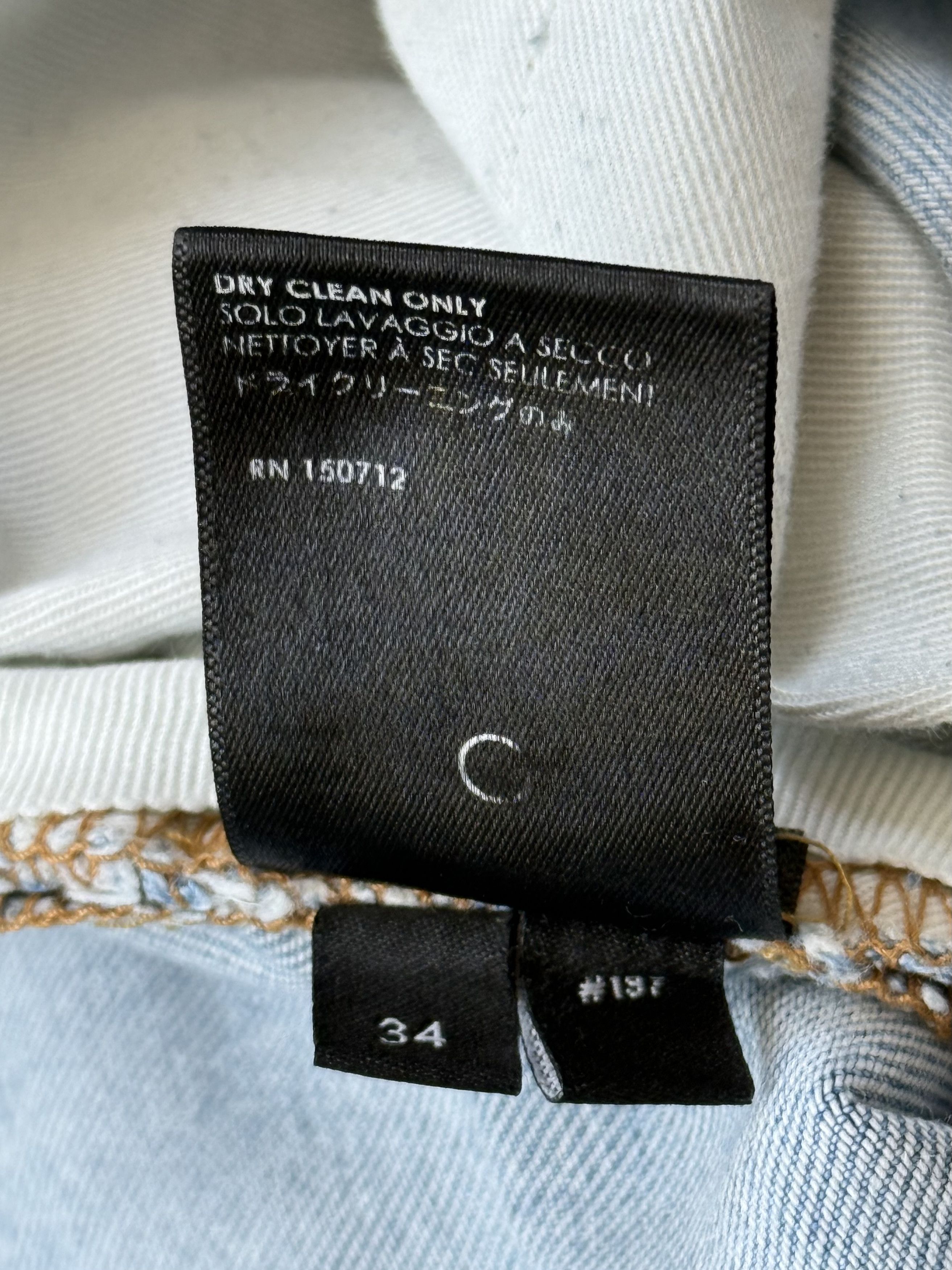 Amiri Amiri Light Indigo & Watercolor Patch MX1 Jeans Size US 34 / EU 50 - 5 Thumbnail