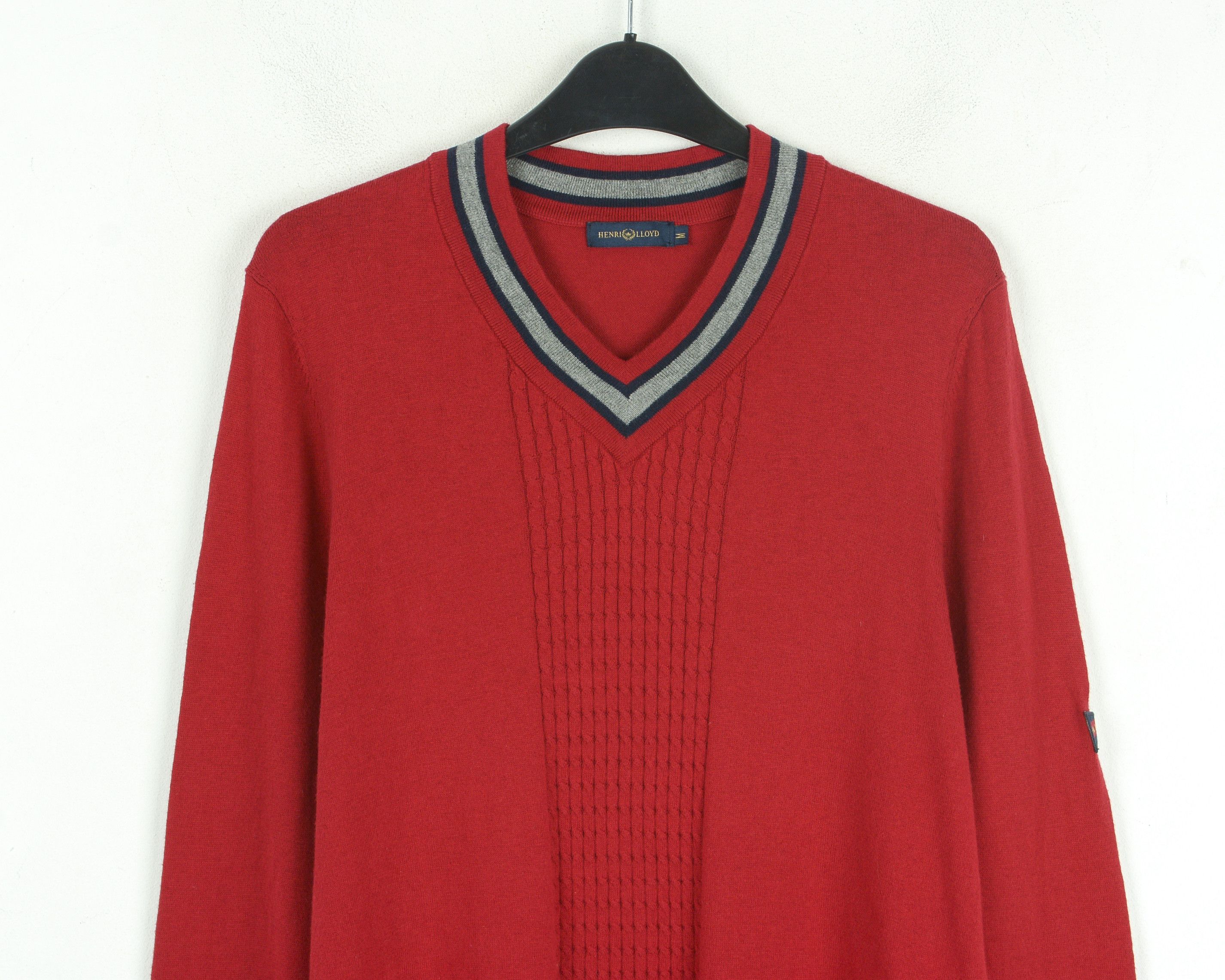 Henri Lloyd Pullover Sweater V-Neck M Jumper Knitwear Casual Cashmere Size US M / EU 48-50 / 2 - 2 Thumbnail