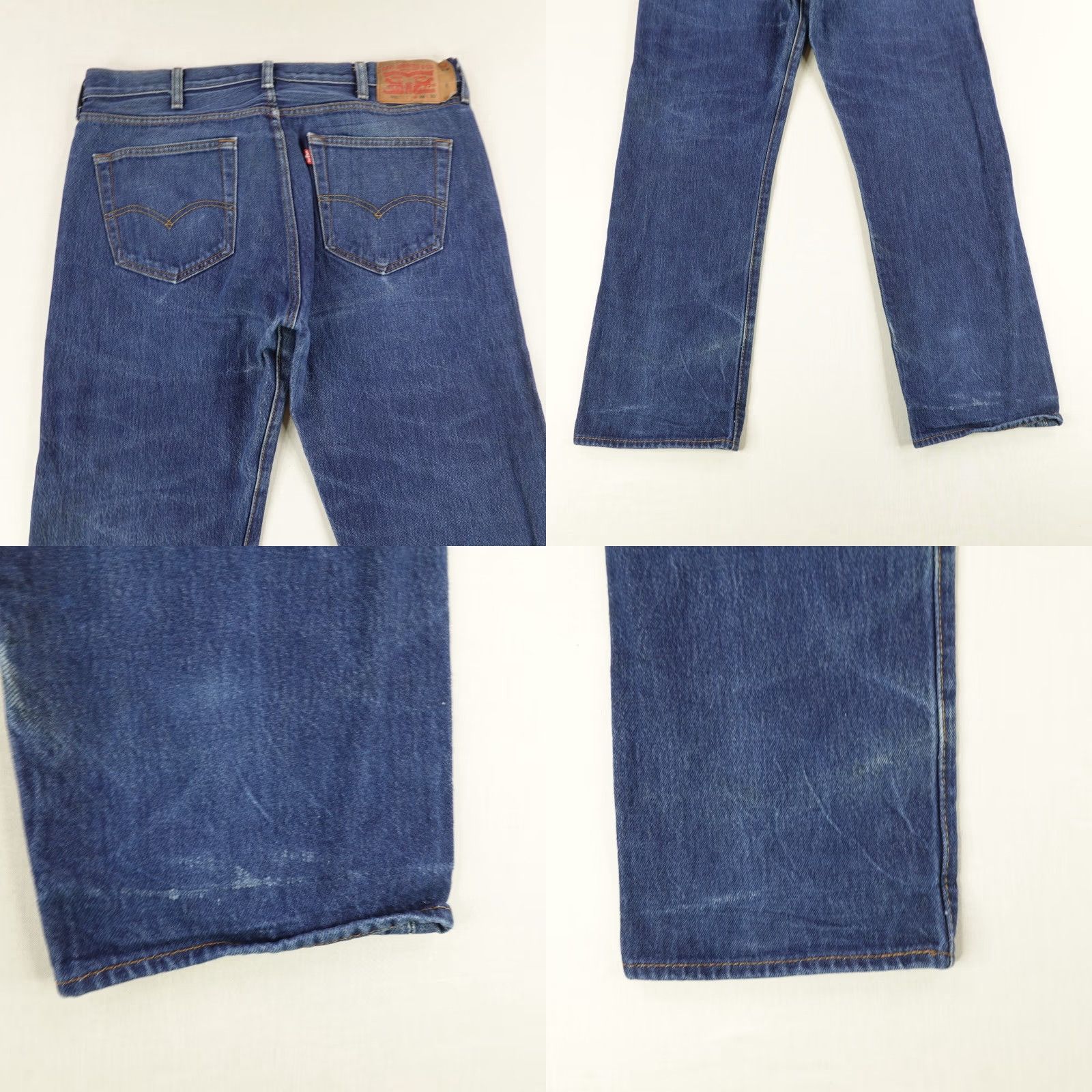Levi's Levis Jeans Mens 38x32 Blue Denim 501 Button Fly Classic Straight Leg Red Tab jeans Mens 38x32 Blue Denim 501 Button Fly Classic Straight Leg Red Tab Size US 37 - 8 Thumbnail