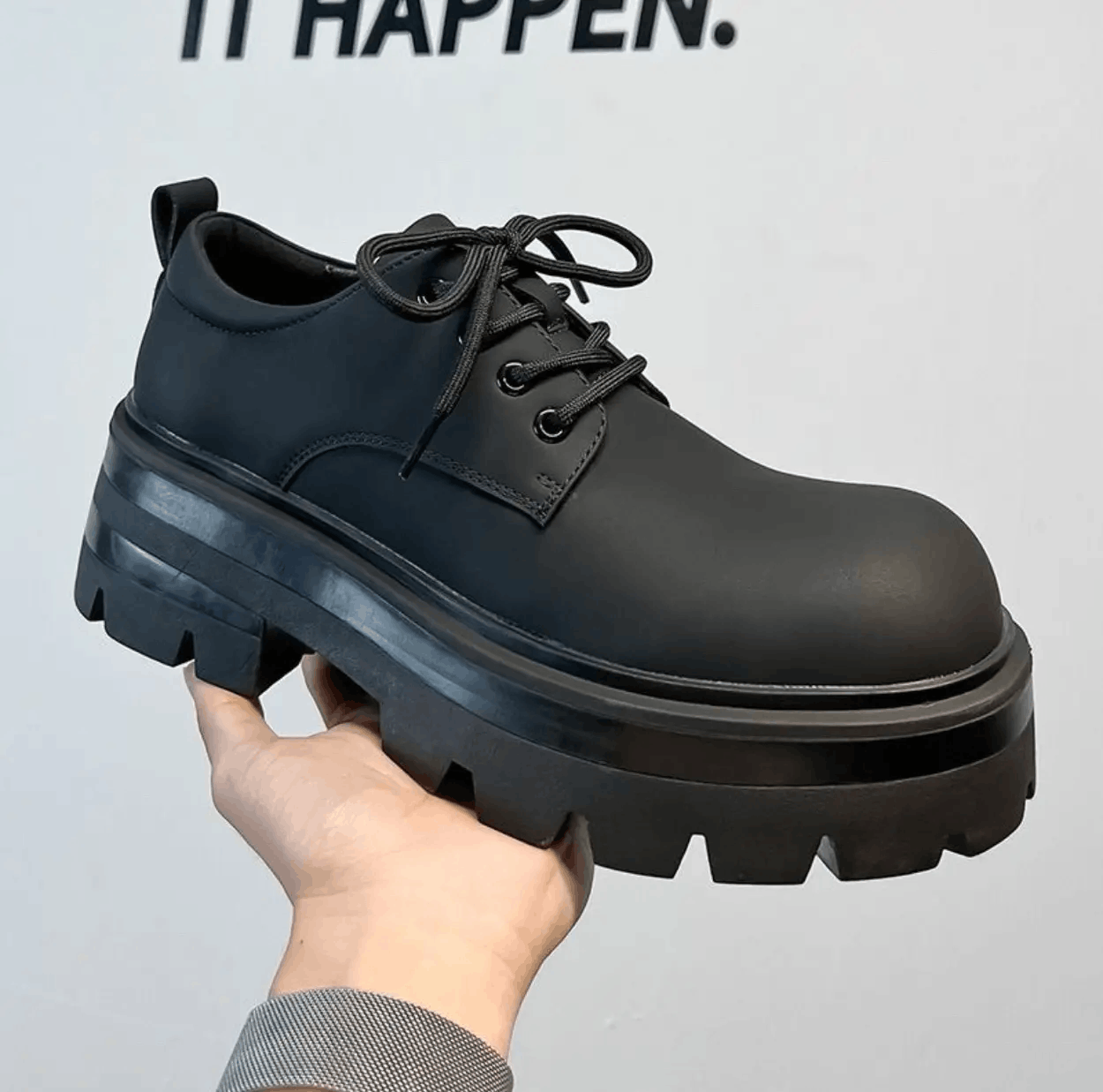 Sushi Pattern Print Men Women Leather Boots main image 1