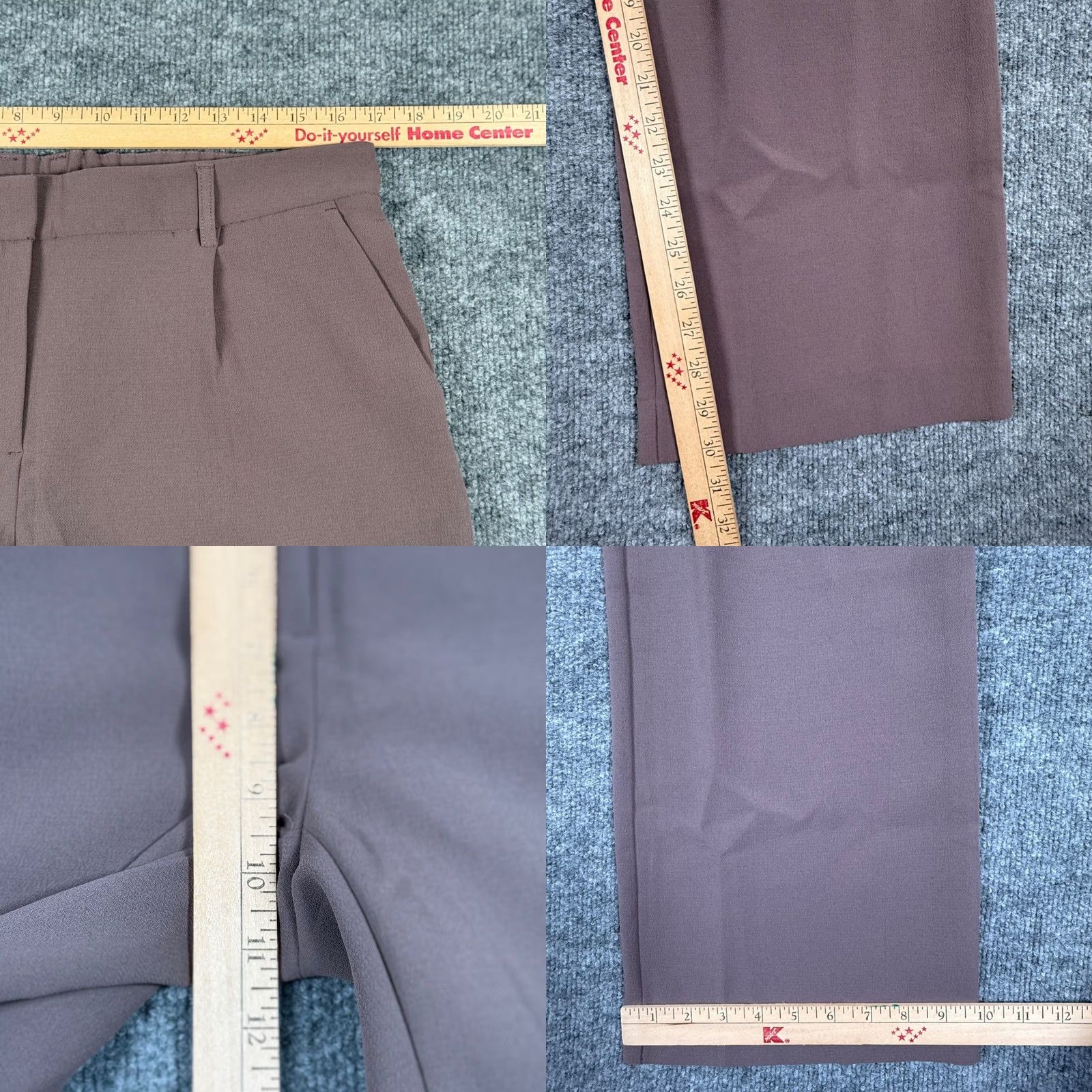 DKNY DKNY Womens 12 Wide Leg Pants Brown Elastic Waist Pleated Front Career Corpcore Dress Pants Women Regular 12 Brown Wide-Leg Workwear Casual Modern Size 34" / US 12 / IT 48 - 9 Thumbnail
