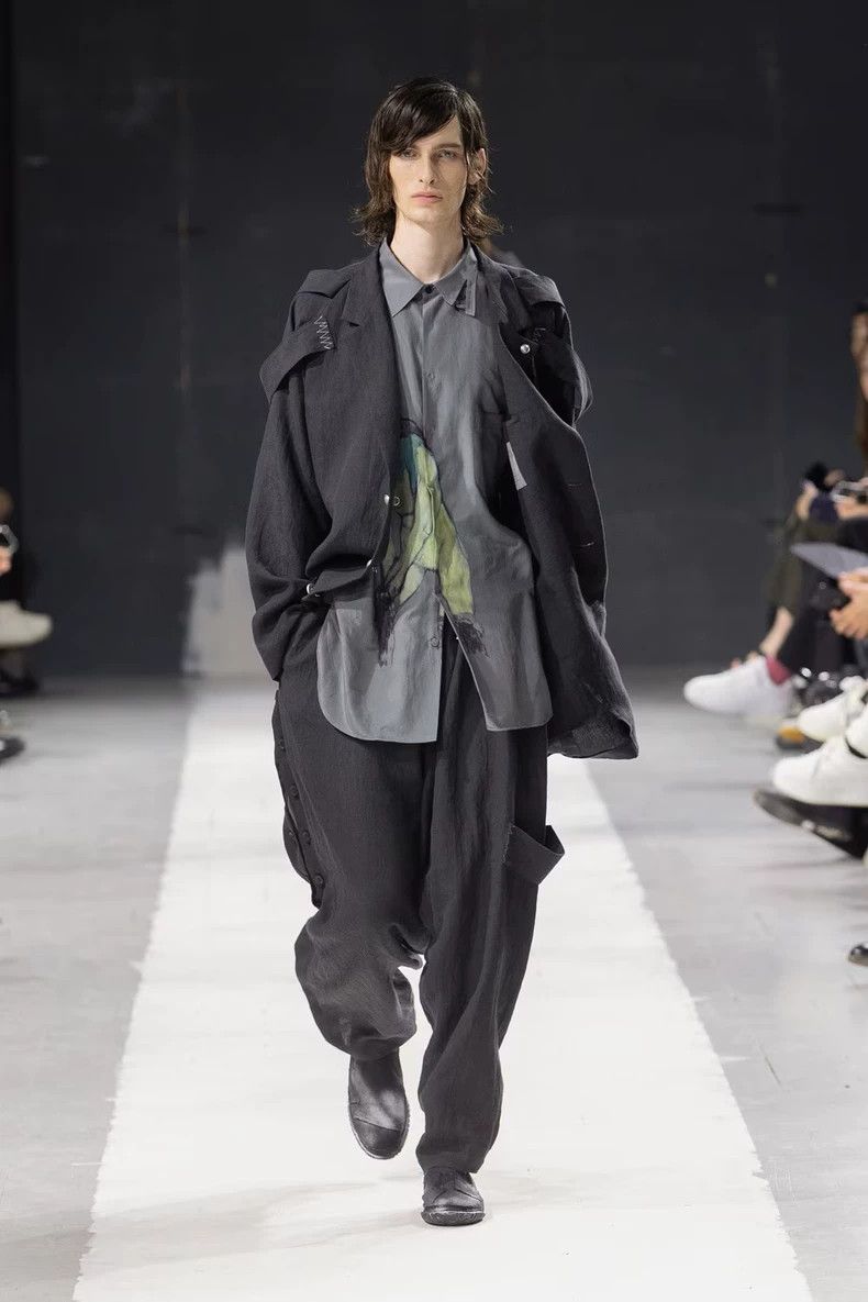 Yohji Yamamoto Yohji Yamamoto24SS Ringing Silver Linen Jacket 2503-Nextarr Size US M / EU 48-50 / 2 - 3 Thumbnail