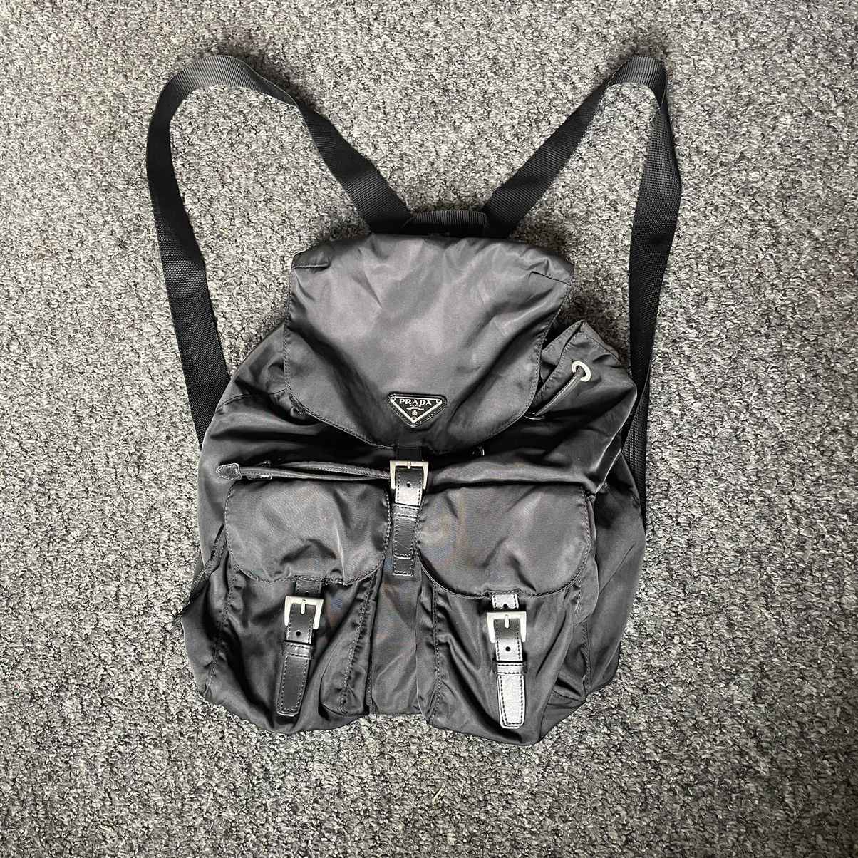 Prada Prada nylon ruck sack in black Size ONE SIZE - 1 Thumbnail