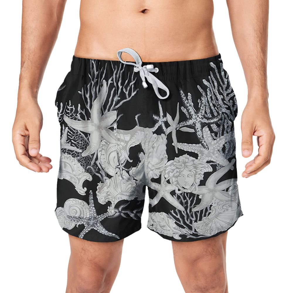 Designer Barocco Sea Shorts – Men’s Designer Summer Shorts Size US 26 / EU 42 - 1 Thumbnail