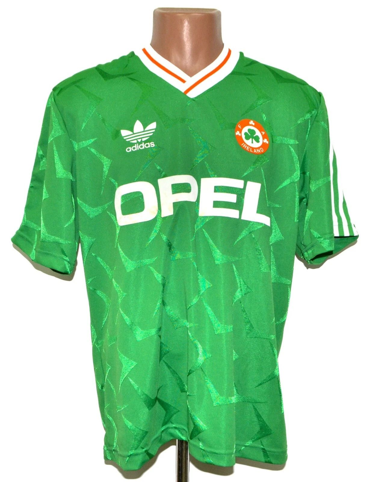 IRELAND 1990/1992 HOME FOOTBALL SHIRT JERSEY ADIDAS XL