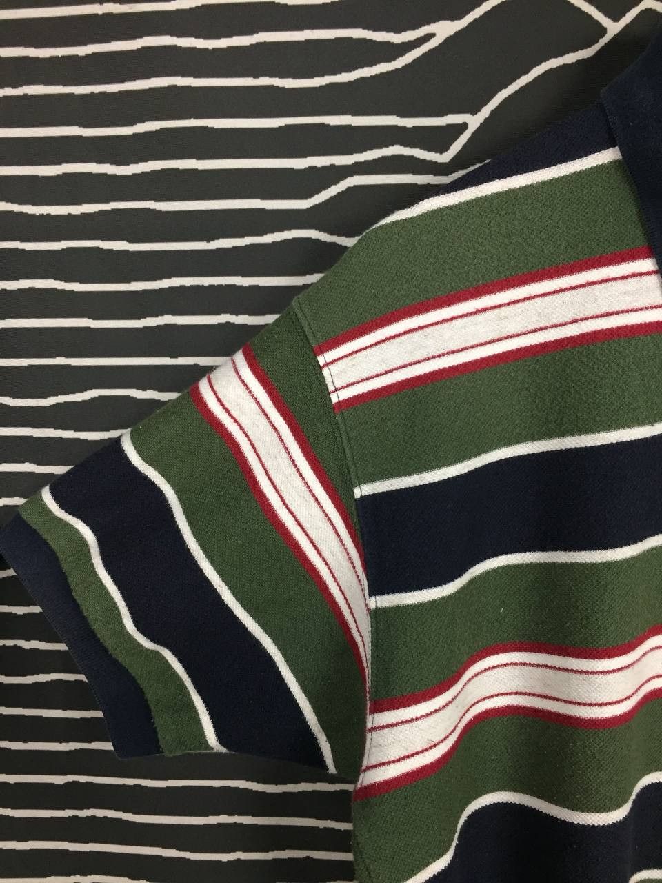 Chaps Ralph Lauren Vtg Chaps Ralph Lauren Crest Logo Striped Polo Shirt Size US L / EU 52-54 / 3 - 7 Thumbnail