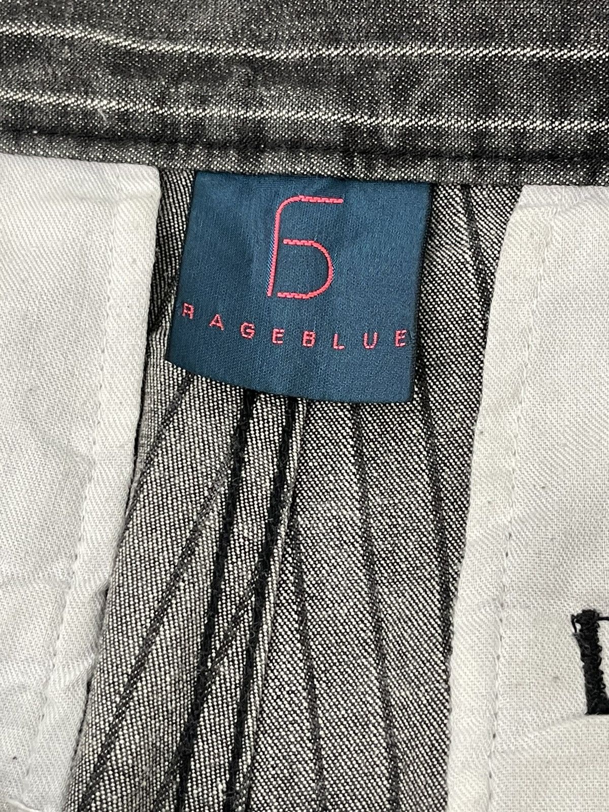 Japanese Brand Cargo Jeans Striped Rageblue Japan Regular 7🟦7 Size US 30 / EU 46 - 14 Thumbnail