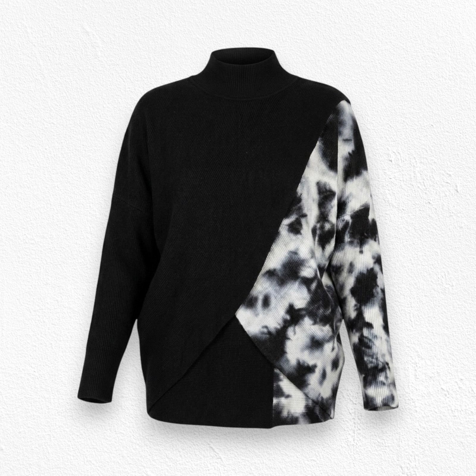 ELAN Elan Tie Dye Wrap Turtleneck Knit Sweater Size Small Size S / US 4 / IT 40 - 1 Thumbnail