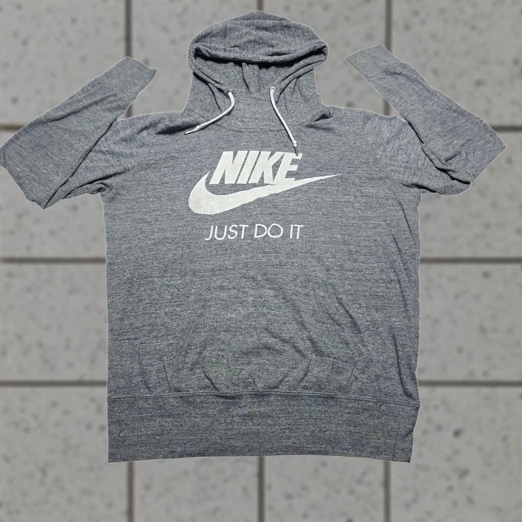 Nike Nike Women's Sportswear Carbon Heather Sail Hoodie Size L Front Pocket Hoodie Womens Mens? Size L / US 10 / IT 46 - 1 Thumbnail