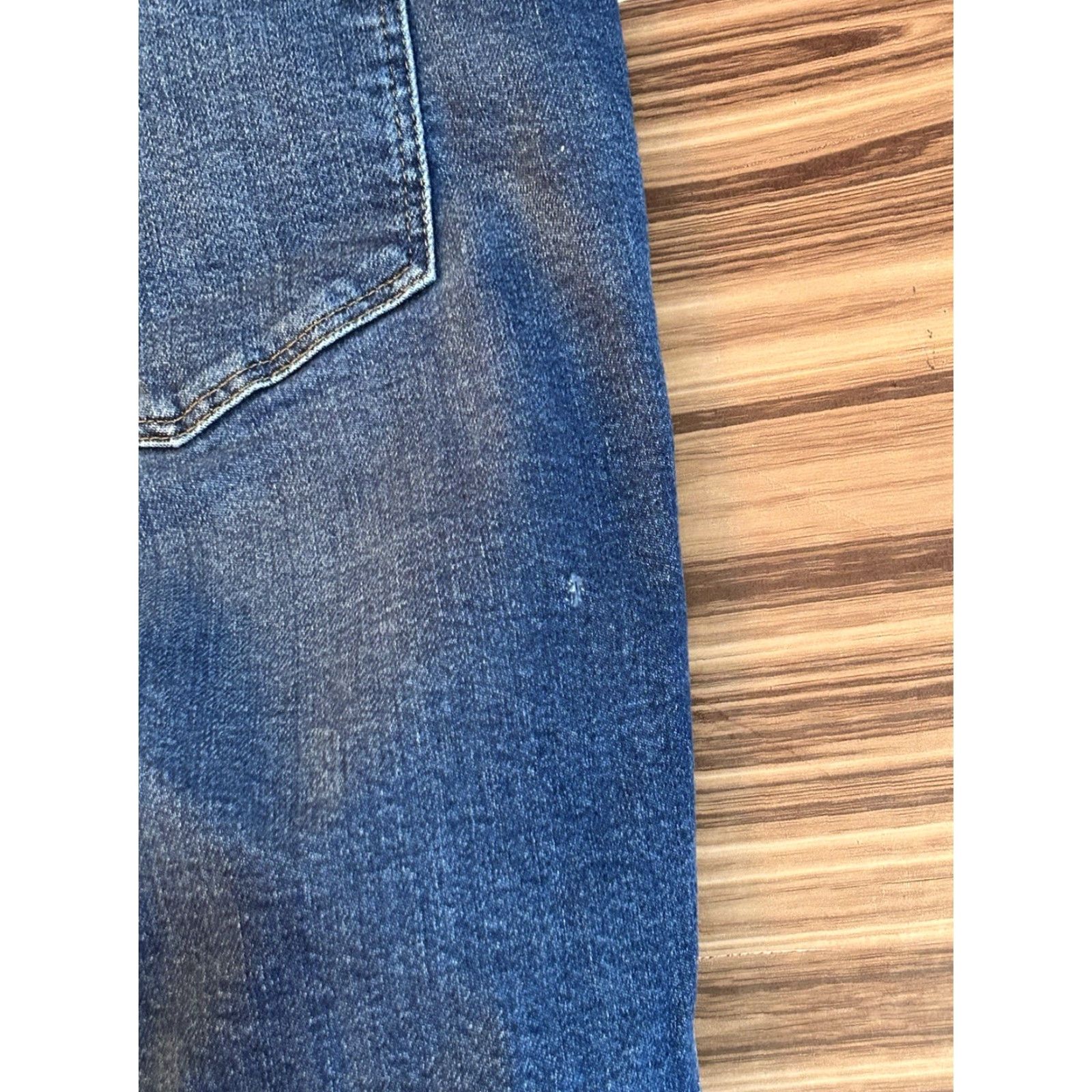 Madewell Womens Madewell Jeans 34R High Rise Skinny Dark Wash Blue 34 in Waist Womens Jeans Skinny High Rise Solid 10" - NA Size 24" / US 00 / IT 34 - 3 Thumbnail