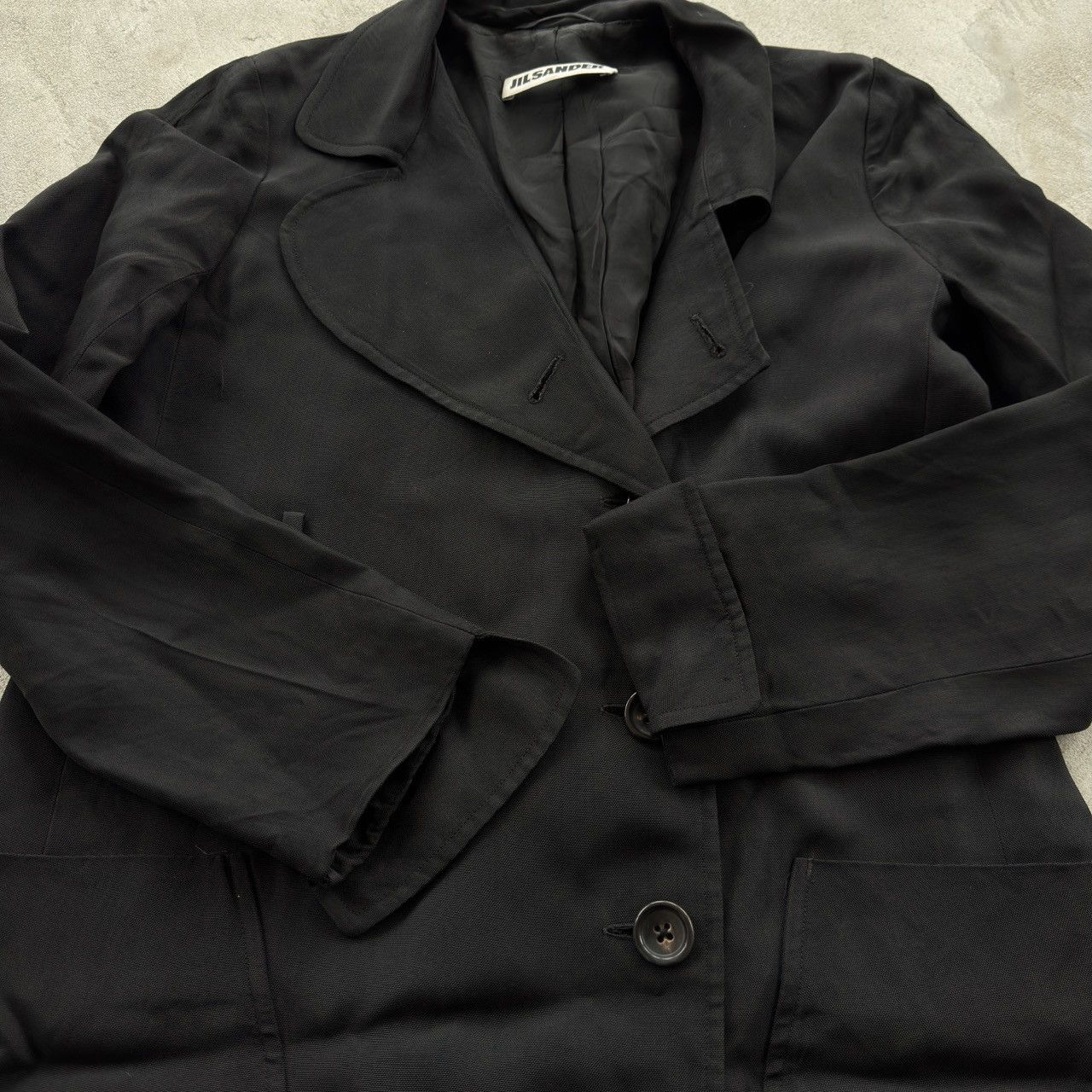 Jil Sander Vintage 90s Jil Sander Lined Coat Jacket Size XS / US 0-2 / IT 36-38 - 4 Thumbnail